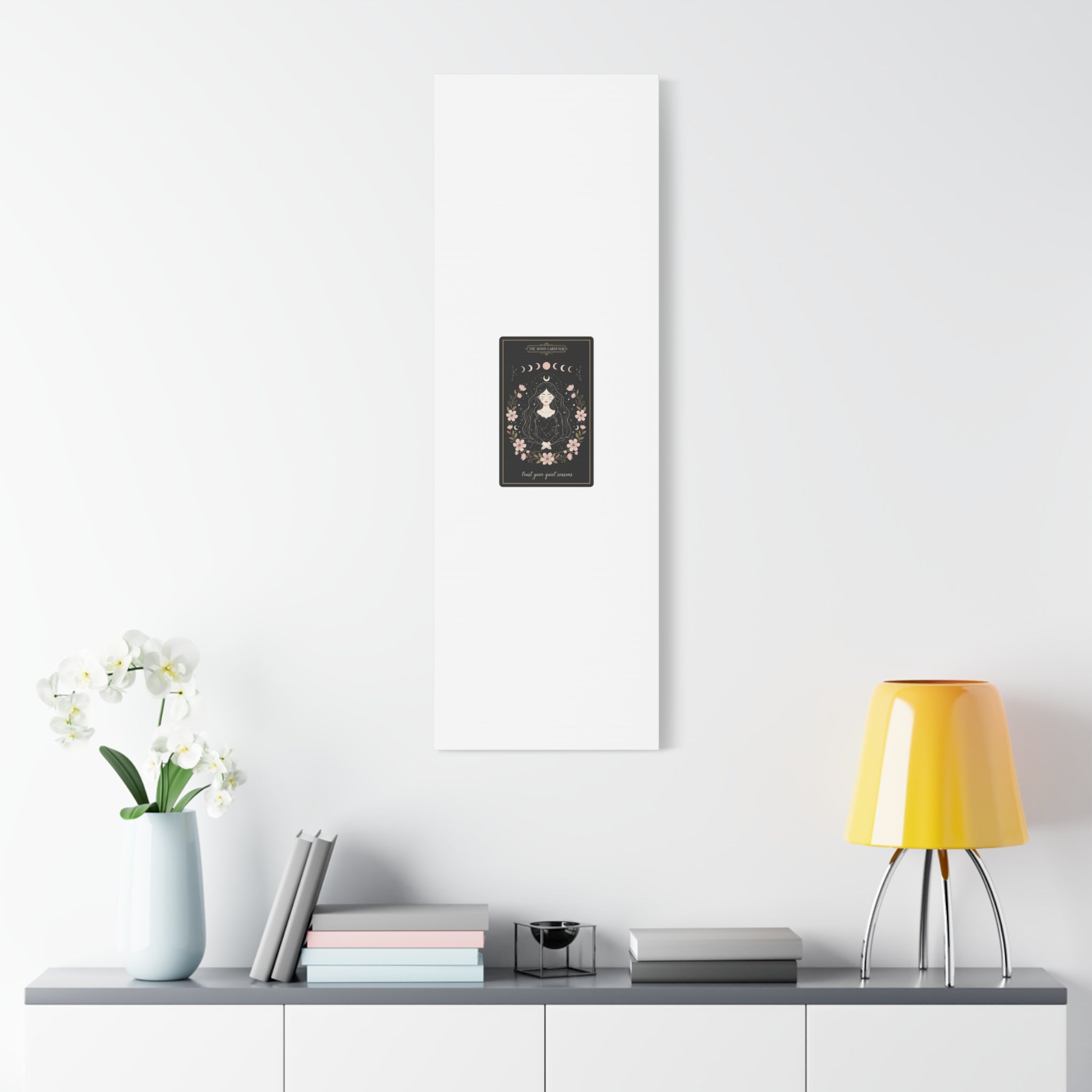 Celestial Tarot Line Art Canvas, modern tarot, celestial line art