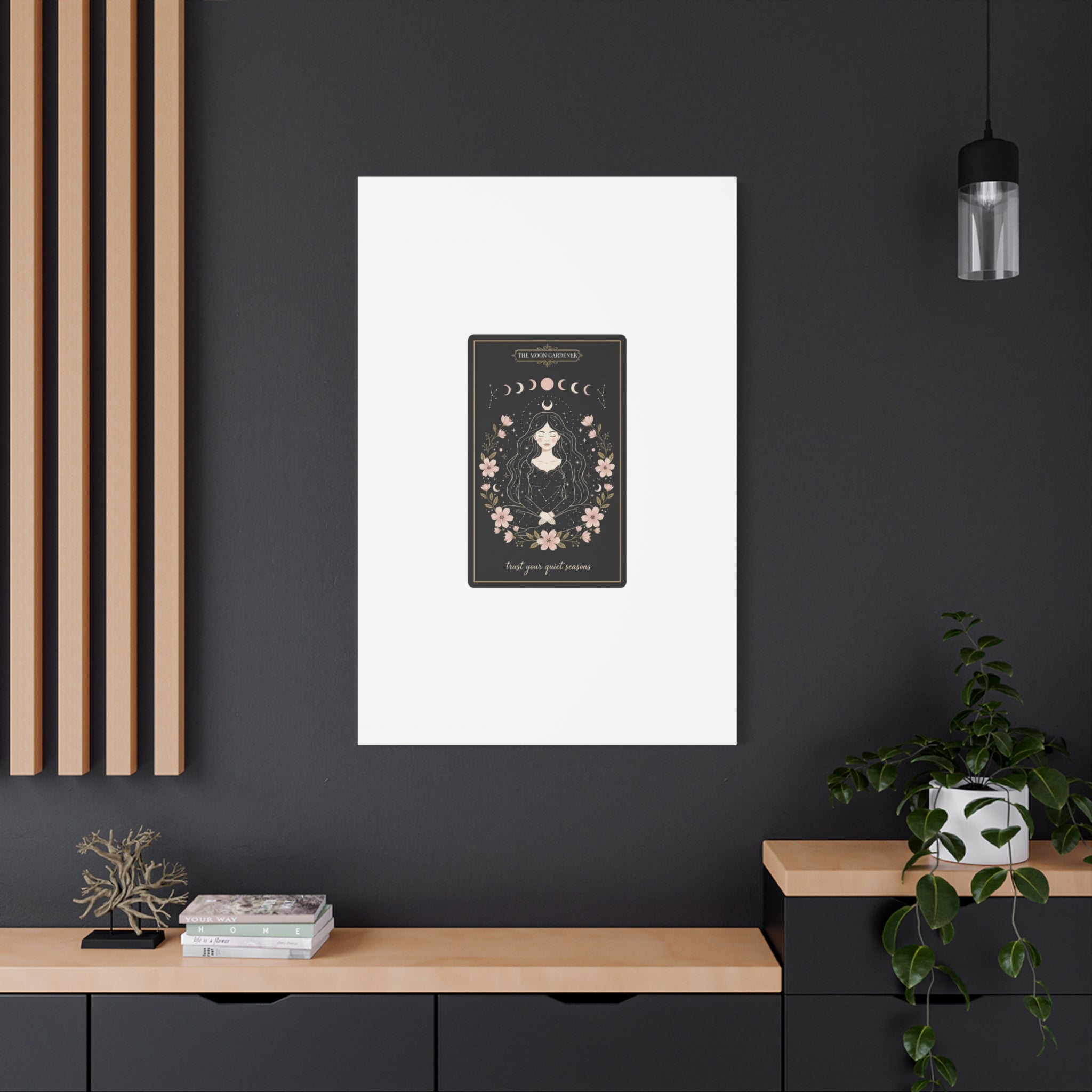 Celestial Tarot Line Art Canvas, modern tarot, celestial line art