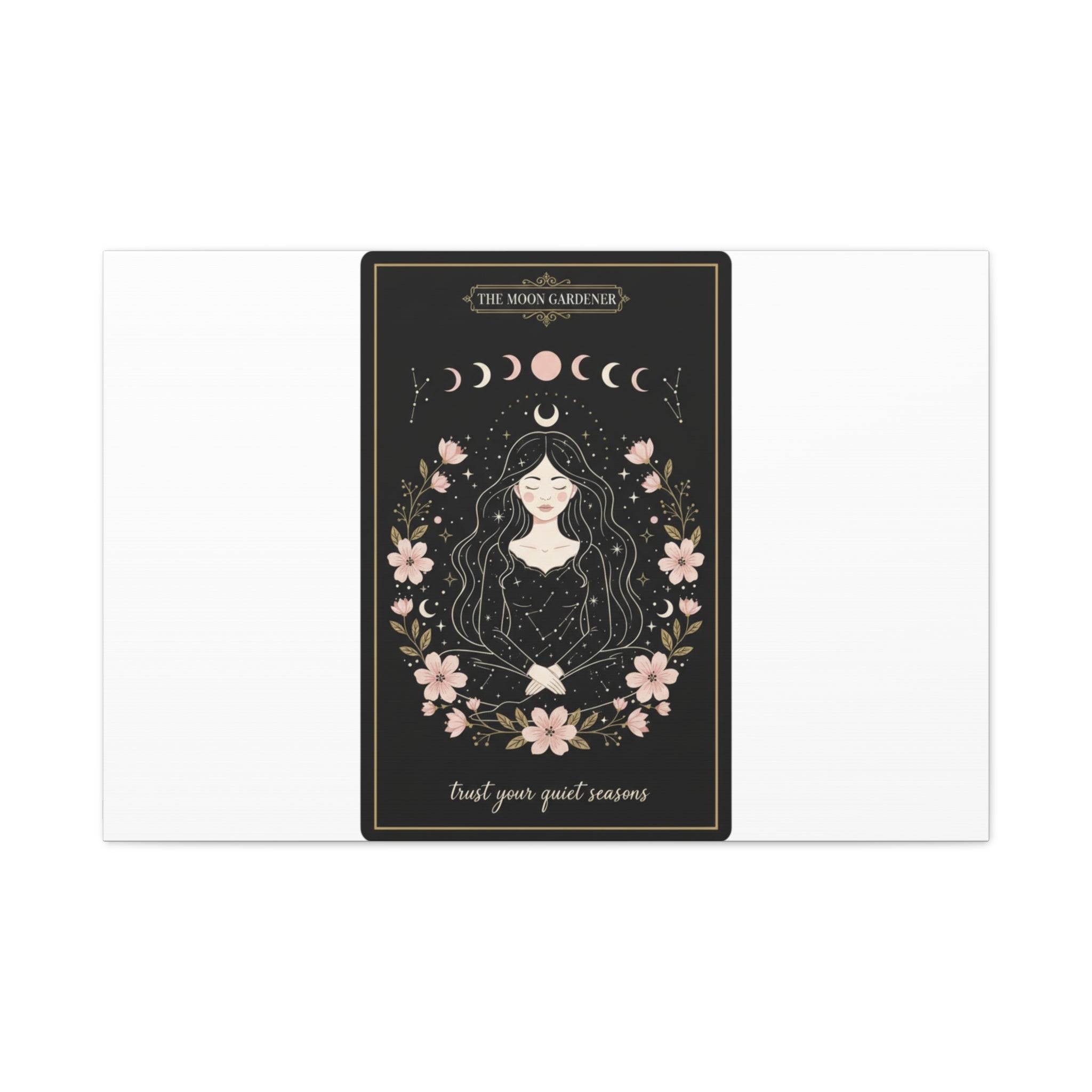 Celestial Tarot Line Art Canvas, modern tarot, celestial line art