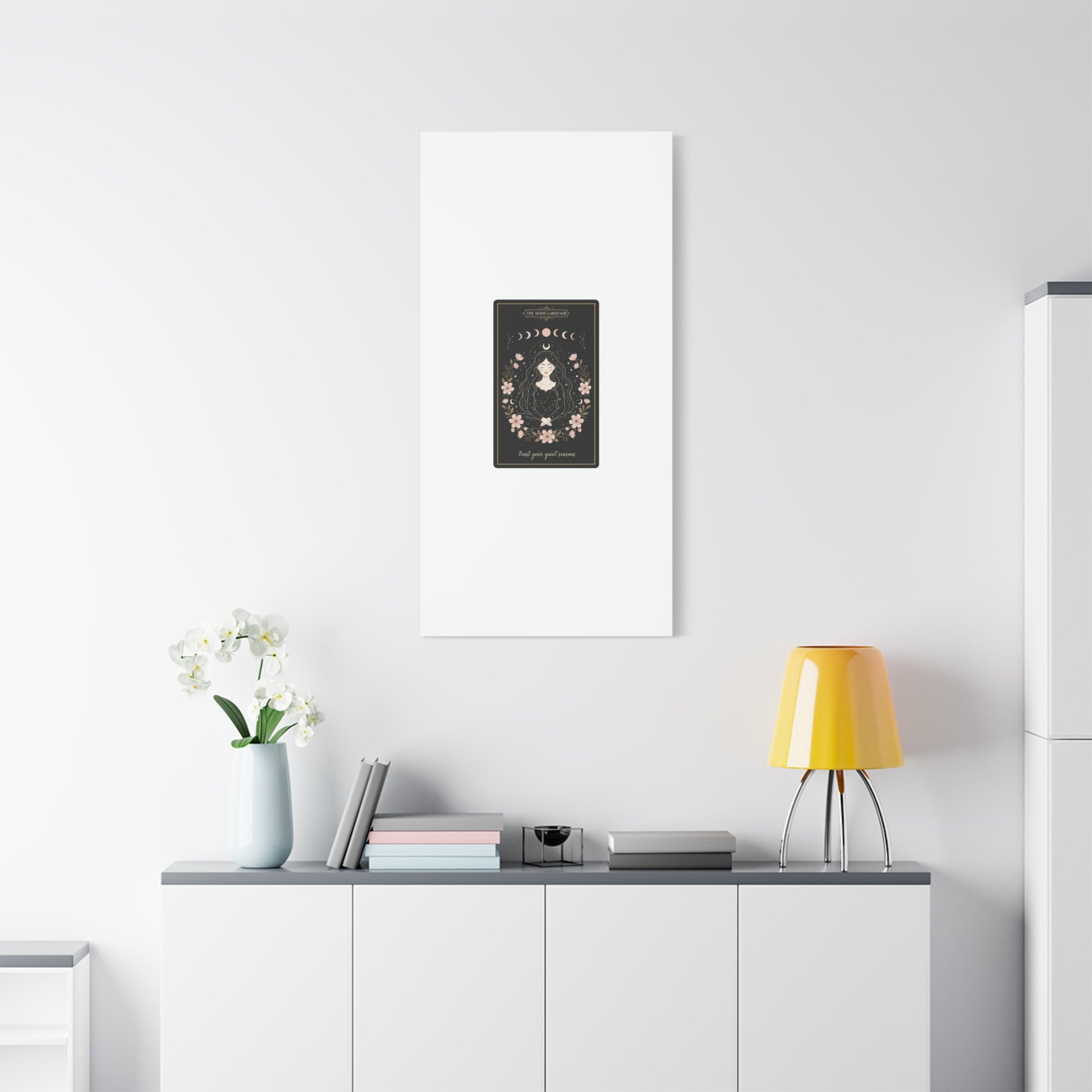 Celestial Tarot Line Art Canvas, modern tarot, celestial line art