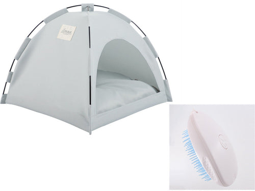 Pet Cooling Cat & Dog Tent — Foldable Shade Tent with Chill Mat