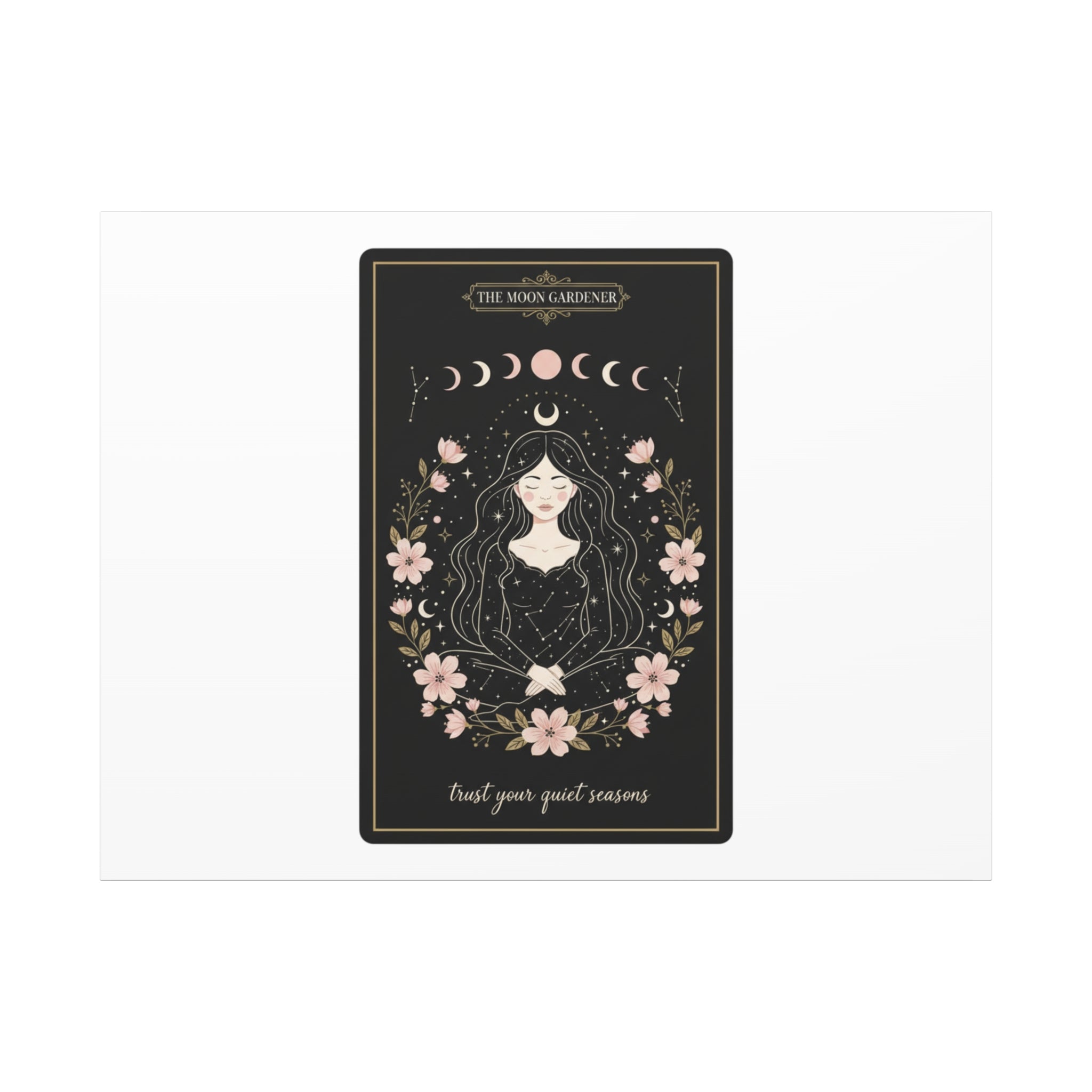 Celestial Tarot Line Art Canvas, modern tarot, celestial line art