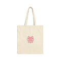 Coquette Ribbon Heart Tote | pastel humor, lace aesthetic