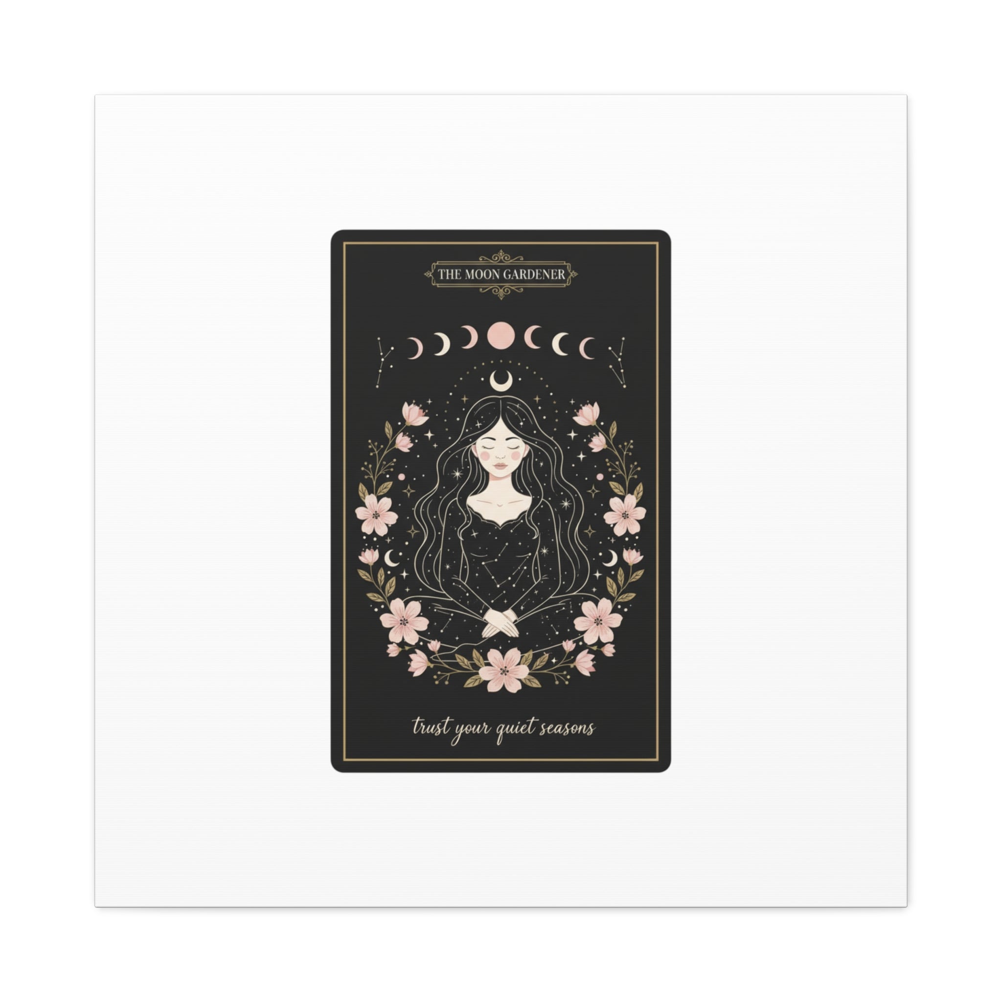 Celestial Tarot Line Art Canvas, modern tarot, celestial line art