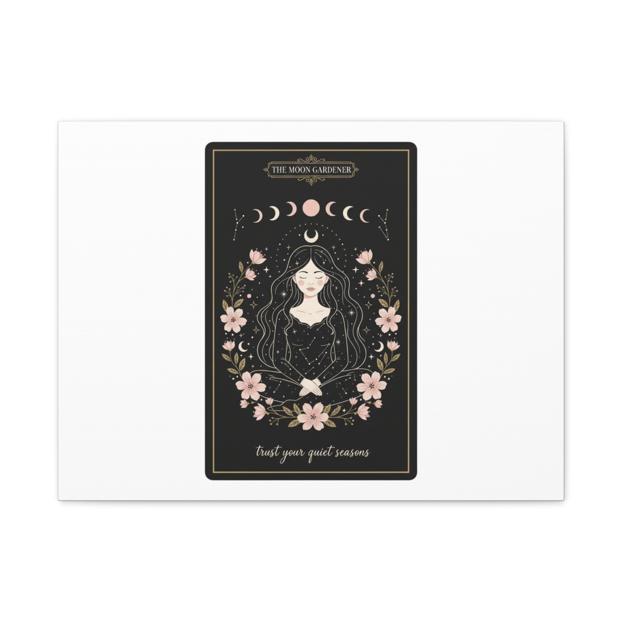Celestial Tarot Line Art Canvas, modern tarot, celestial line art