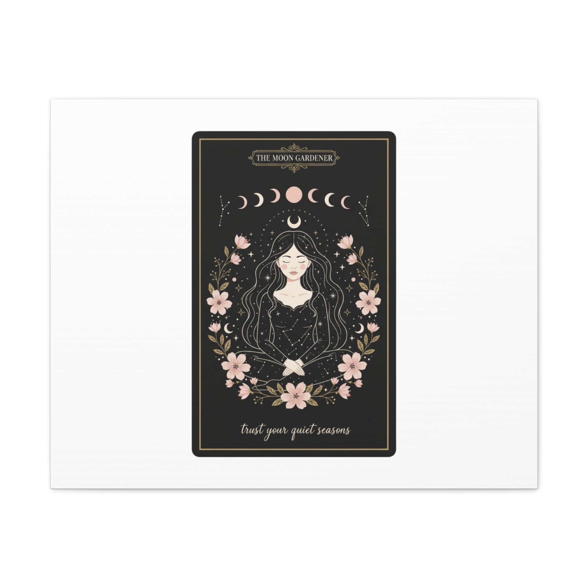 Celestial Tarot Line Art Canvas, modern tarot, celestial line art