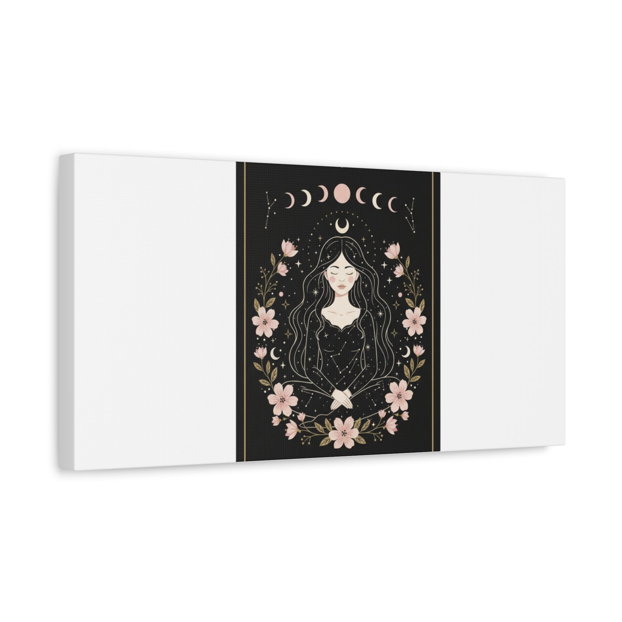 Celestial Tarot Line Art Canvas, modern tarot, celestial line art