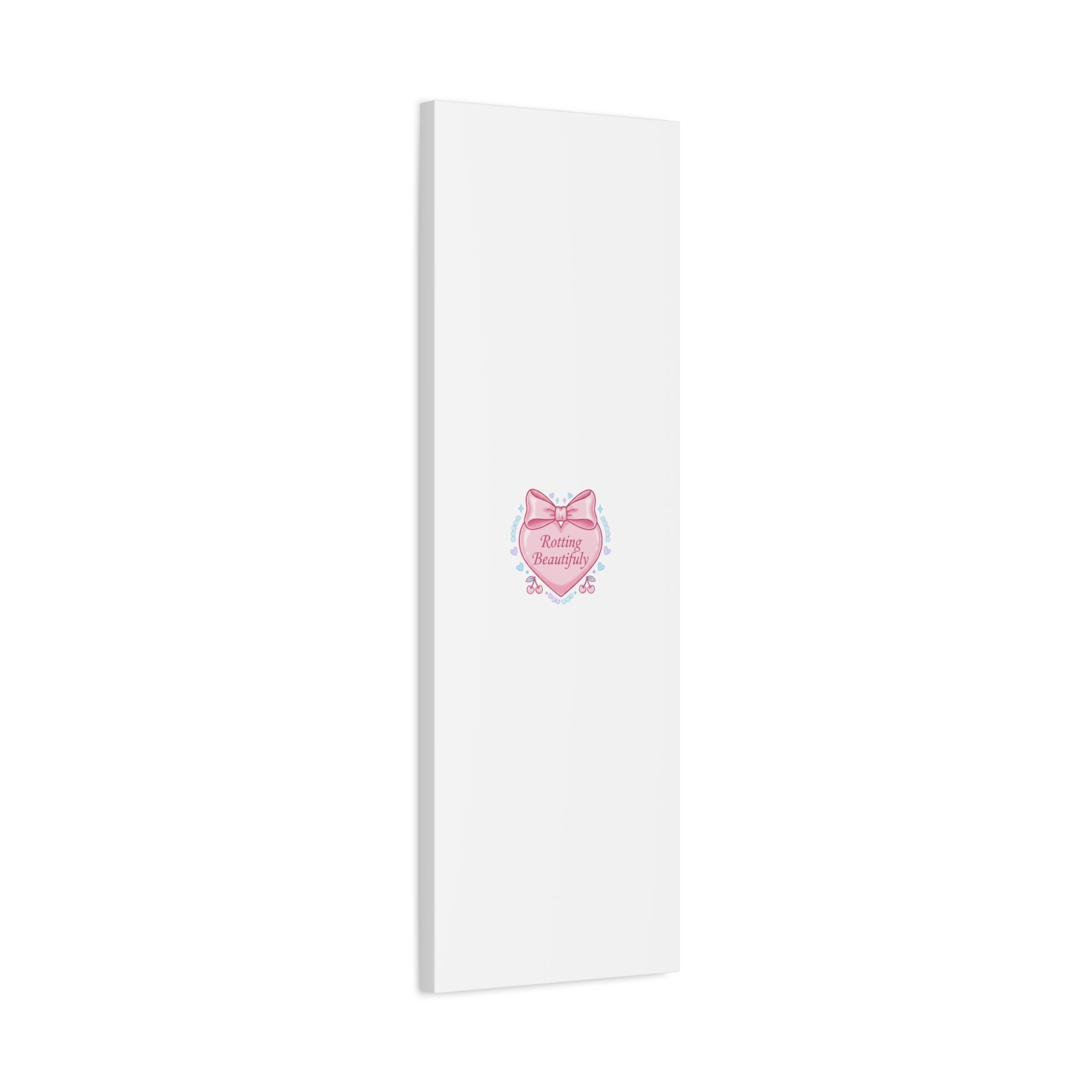 Rotting Beautifully Canvas | Coquette ribbon art, pastel humor