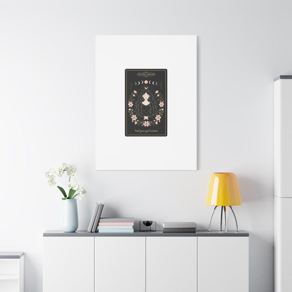 Celestial Tarot Line Art Canvas, modern tarot, celestial line art