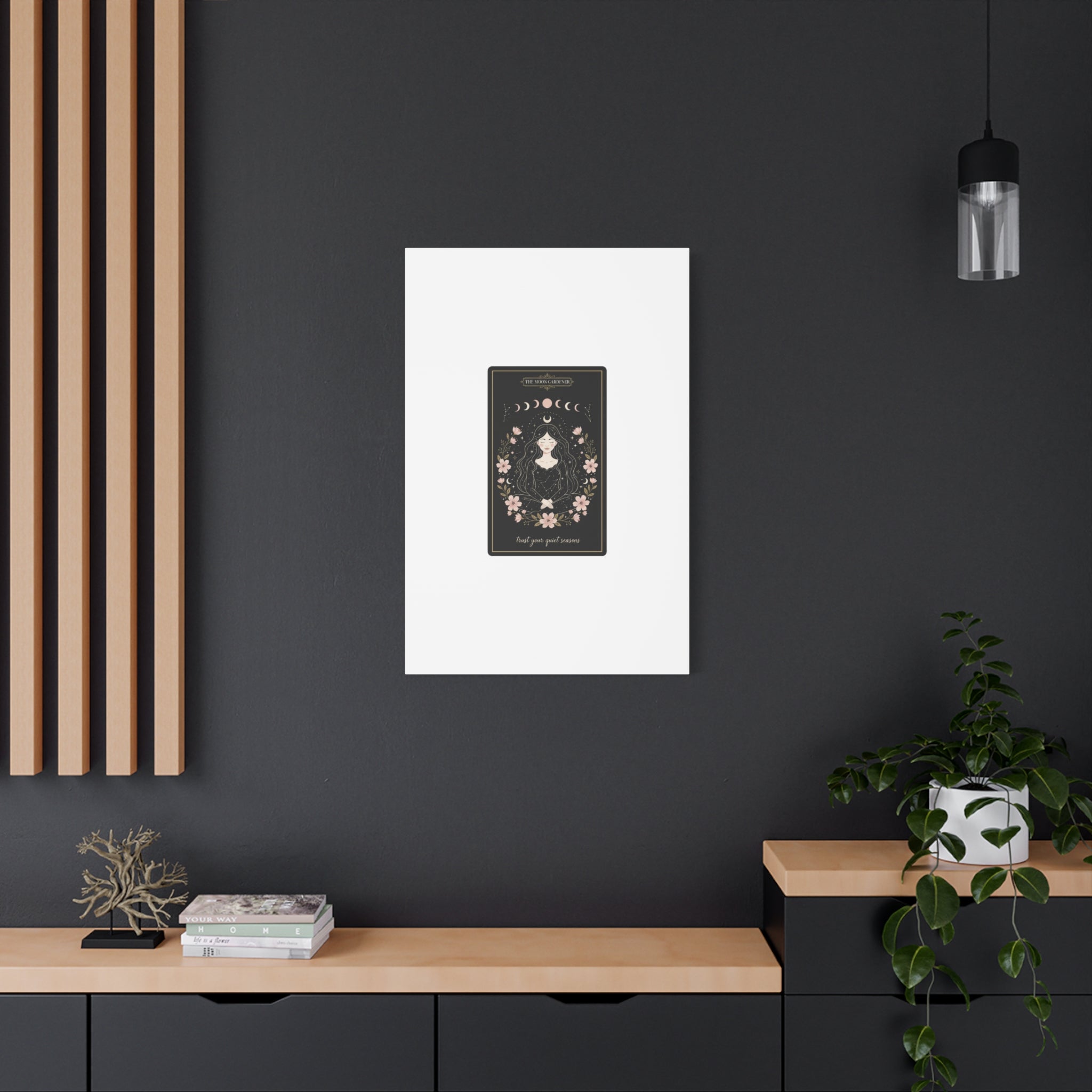 Celestial Tarot Line Art Canvas, modern tarot, celestial line art