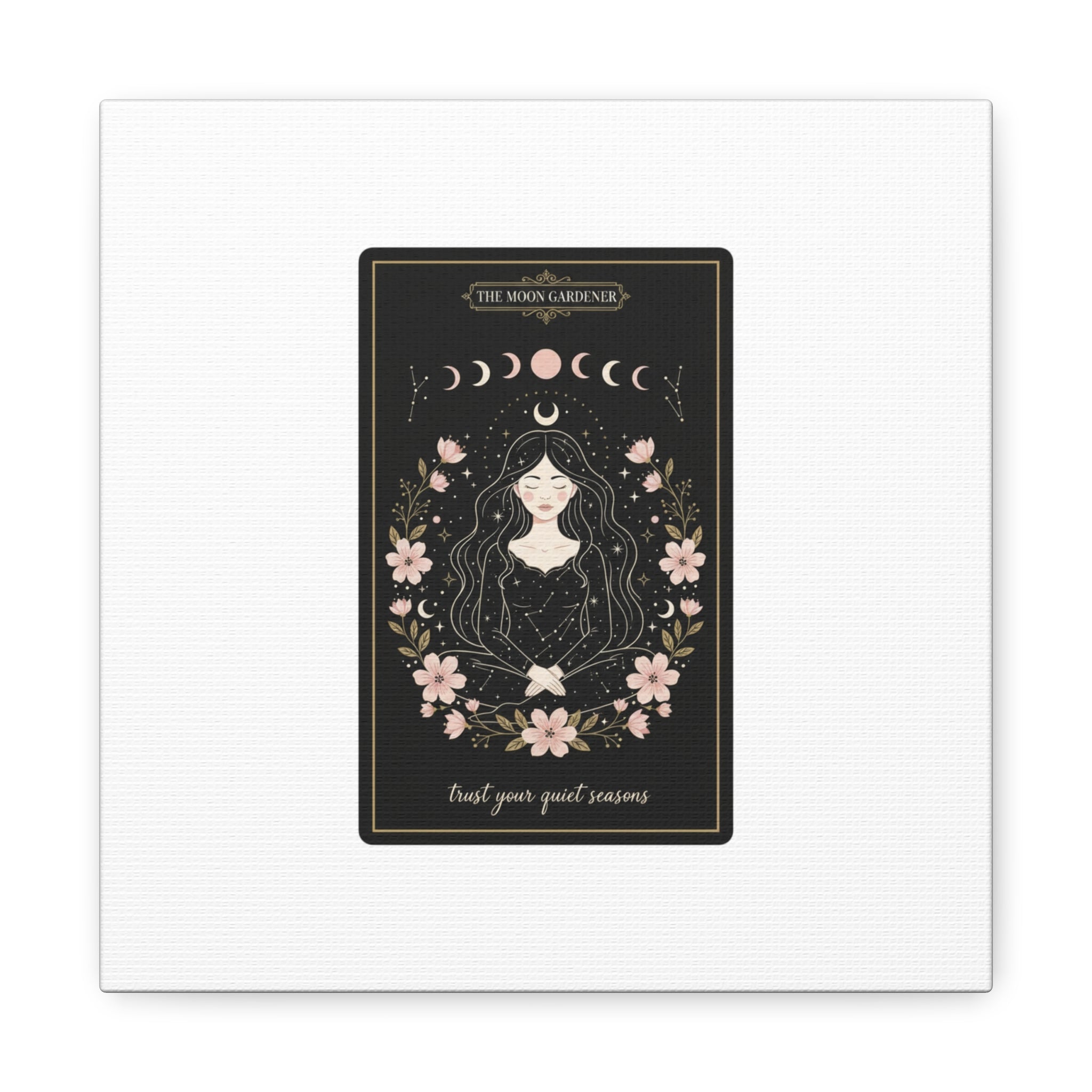Celestial Tarot Line Art Canvas, modern tarot, celestial line art