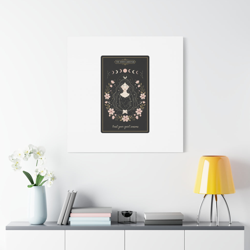 Celestial Tarot Line Art Canvas, modern tarot, celestial line art