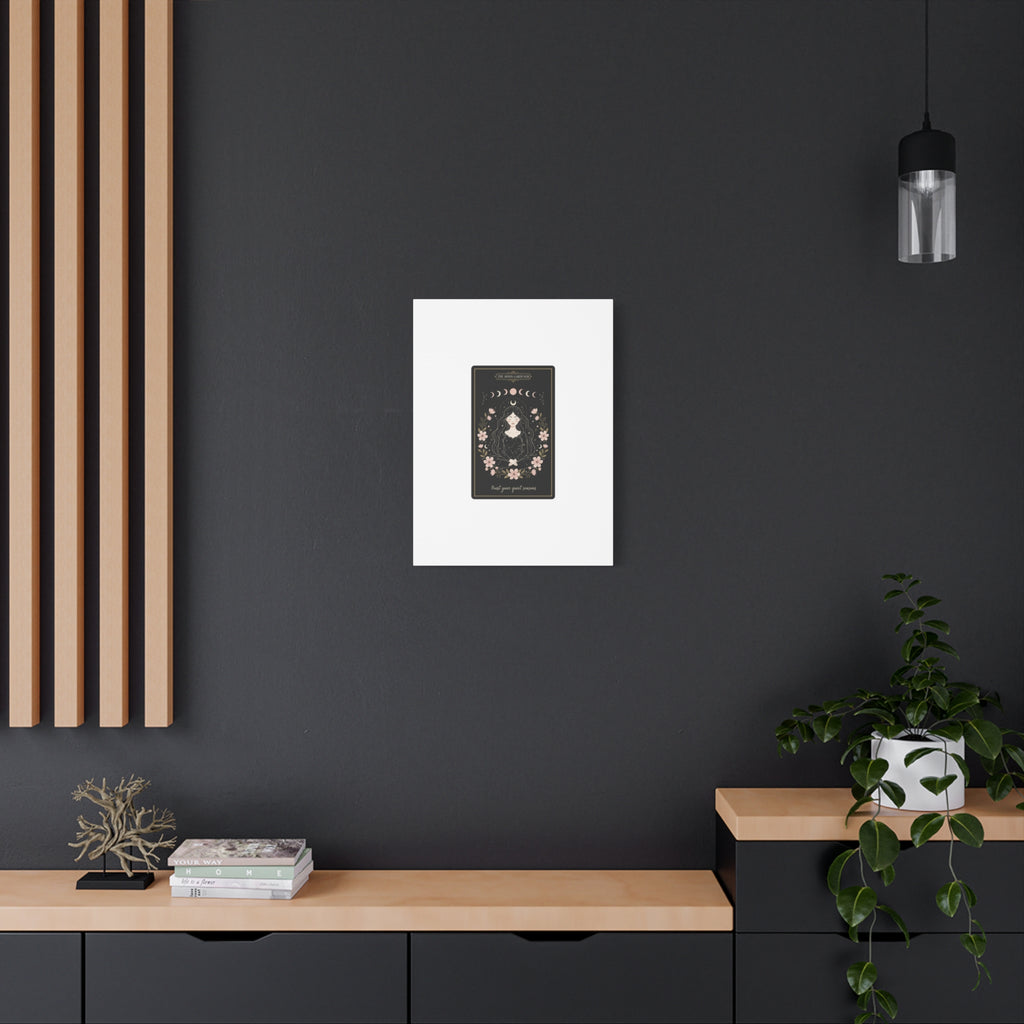 Celestial Tarot Line Art Canvas, modern tarot, celestial line art