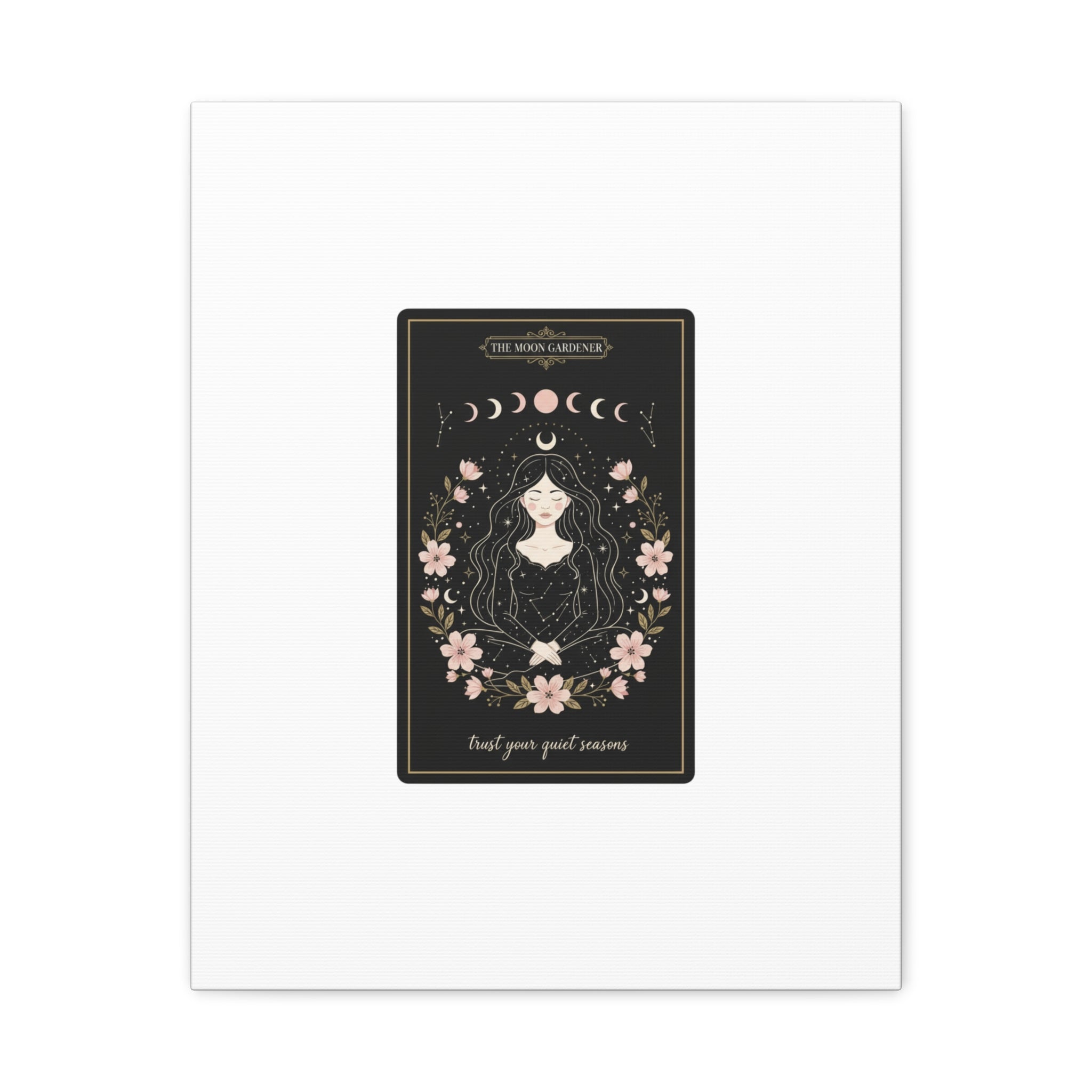 Celestial Tarot Line Art Canvas, modern tarot, celestial line art