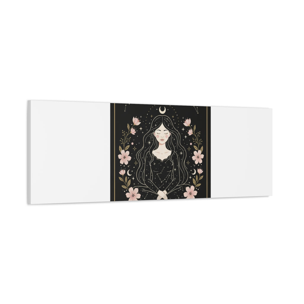 Celestial Tarot Line Art Canvas, modern tarot, celestial line art