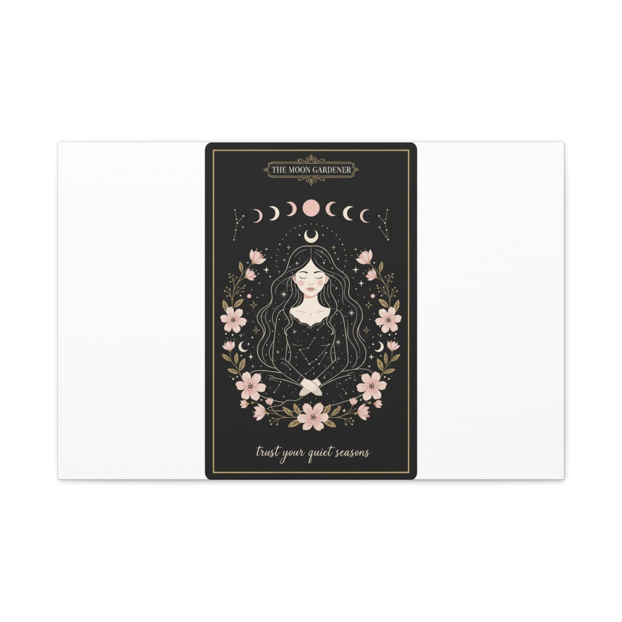 Celestial Tarot Line Art Canvas, modern tarot, celestial line art