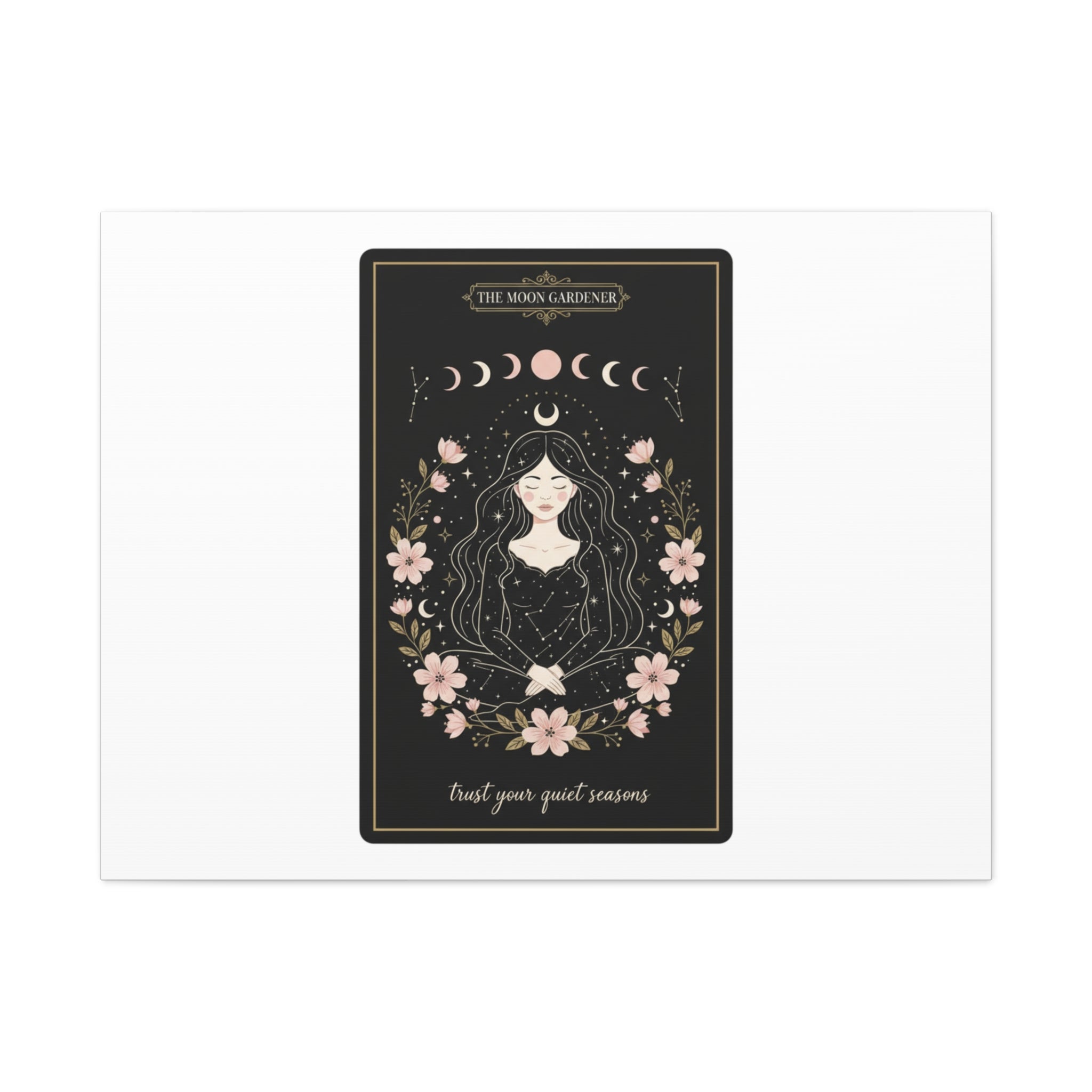 Celestial Tarot Line Art Canvas, modern tarot, celestial line art