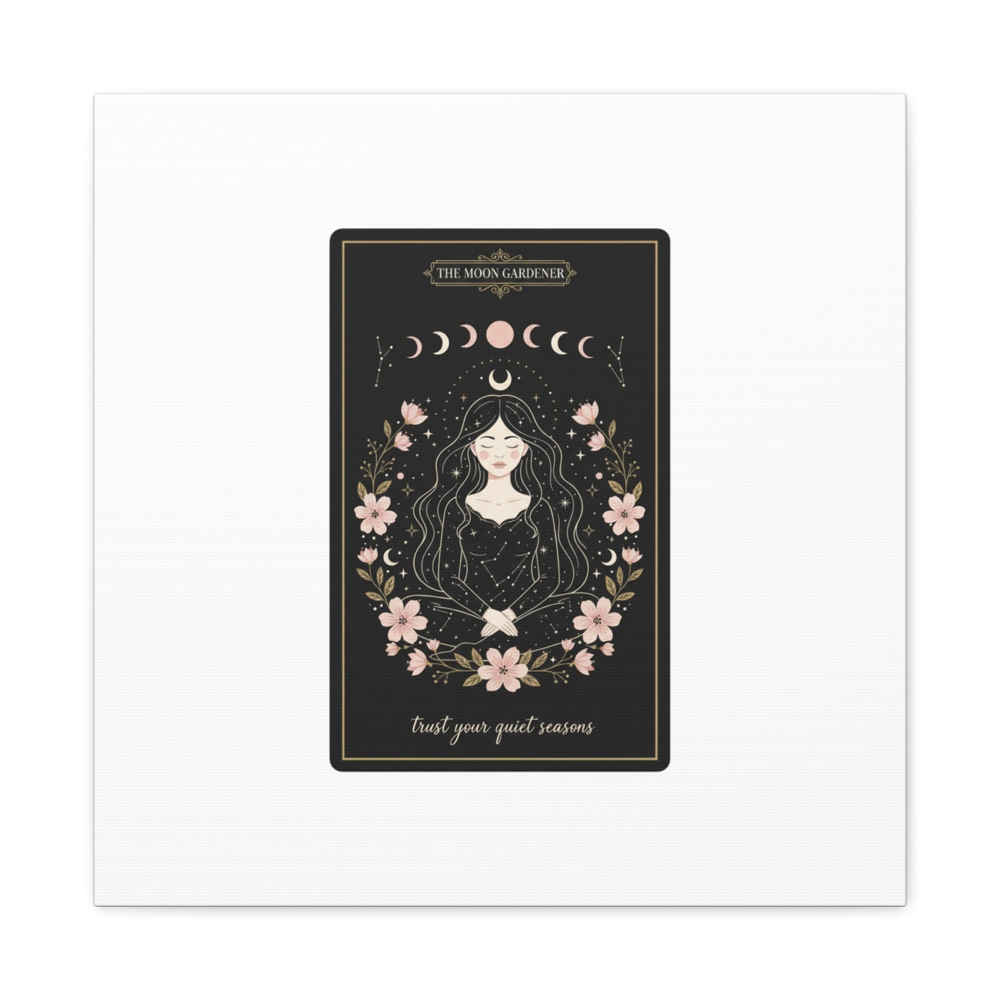 Celestial Tarot Line Art Canvas, modern tarot, celestial line art