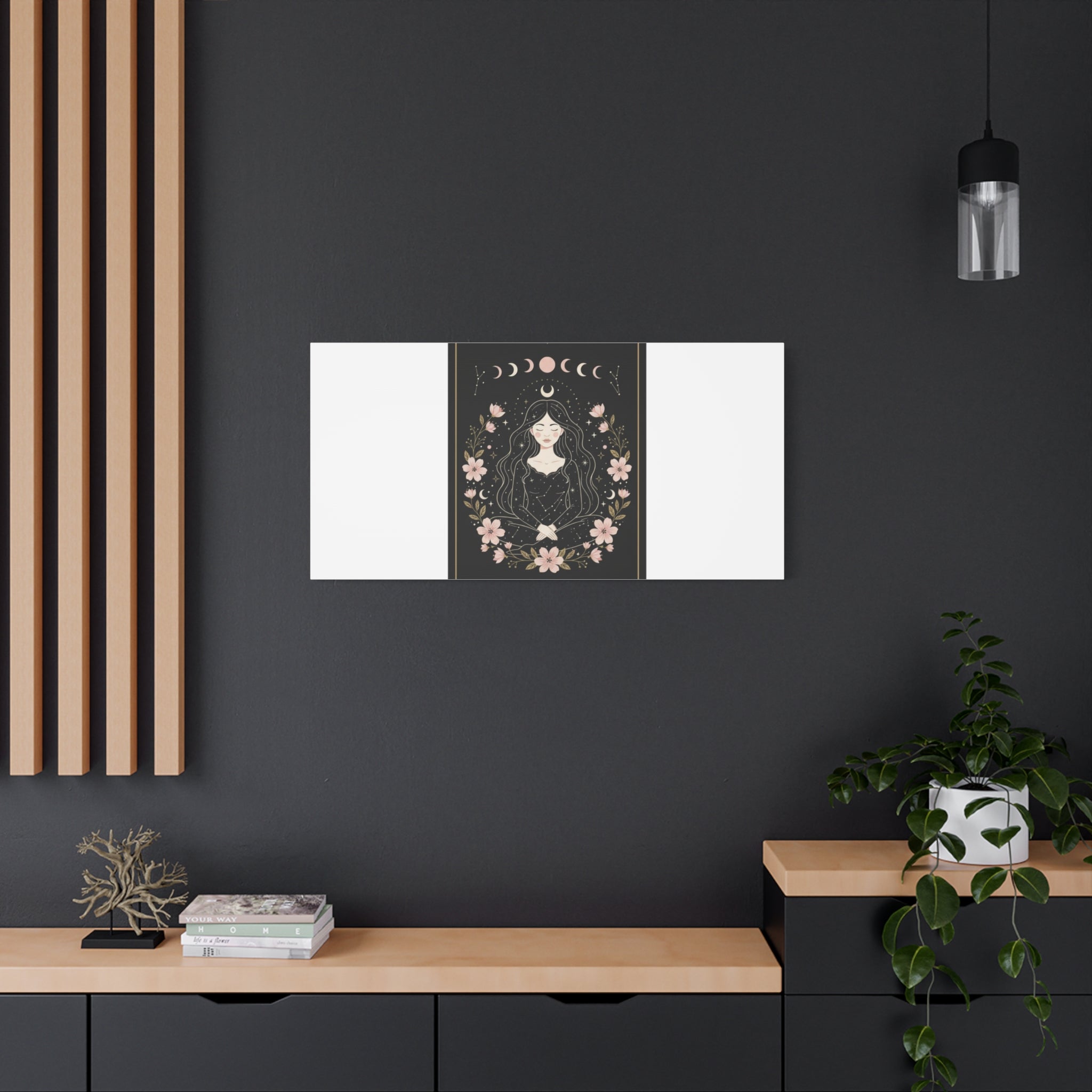 Celestial Tarot Line Art Canvas, modern tarot, celestial line art