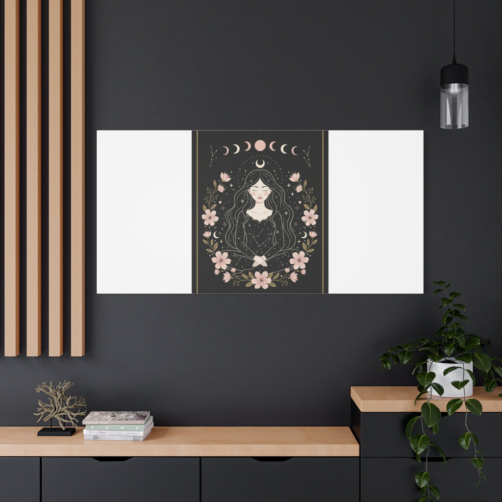 Celestial Tarot Line Art Canvas, modern tarot, celestial line art