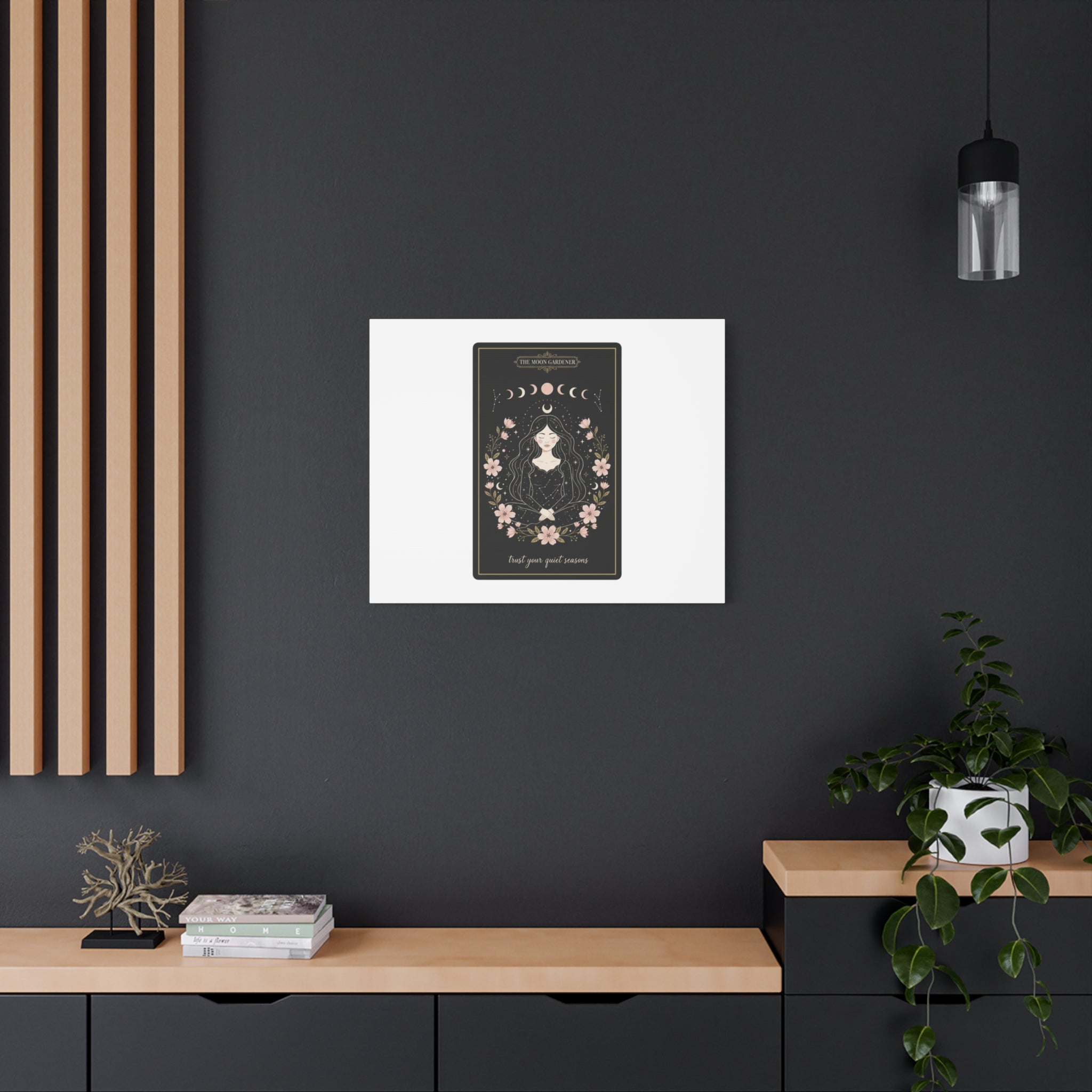 Celestial Tarot Line Art Canvas, modern tarot, celestial line art