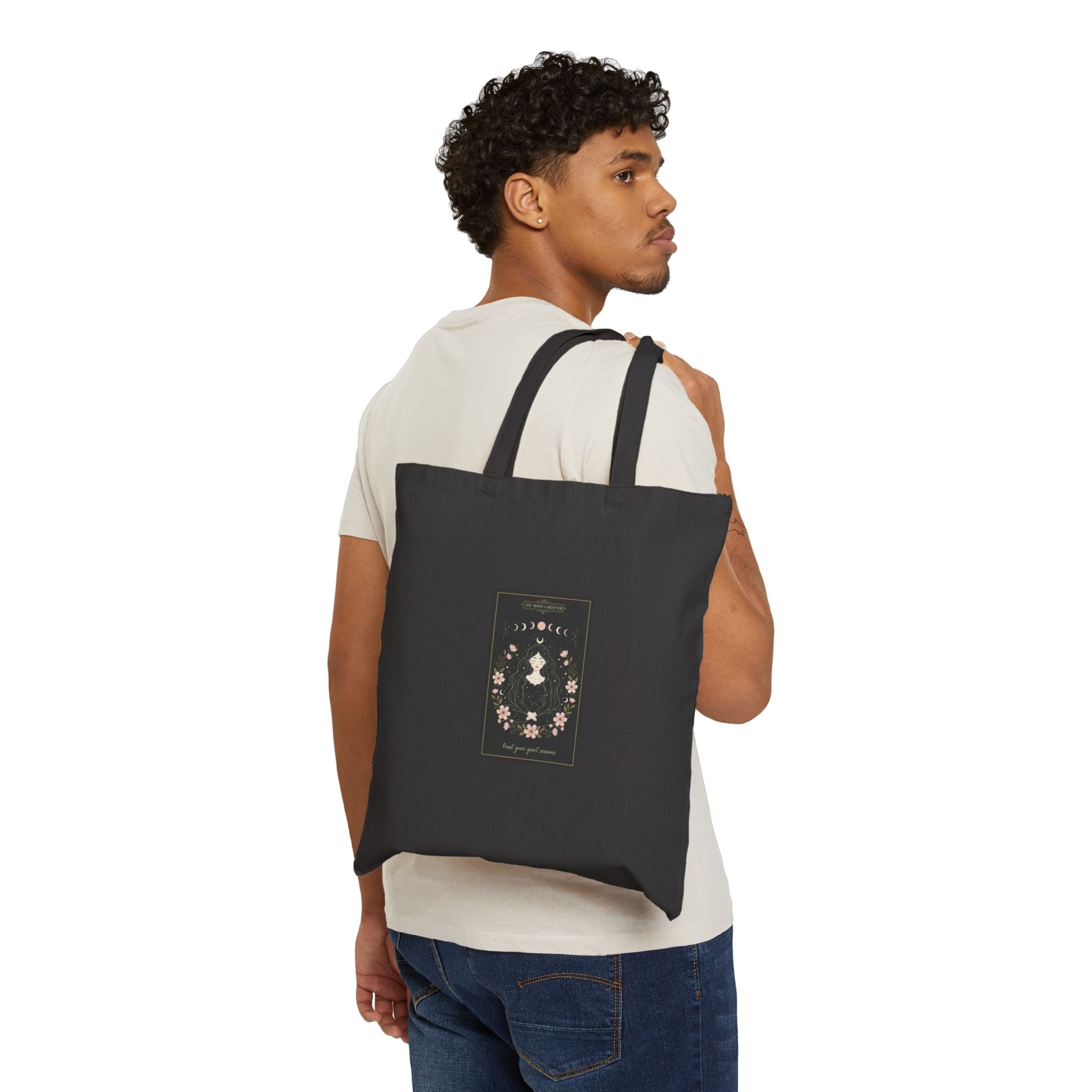 Celestial Line Art Tarot Tote | modern tarot, zodiac minimalist