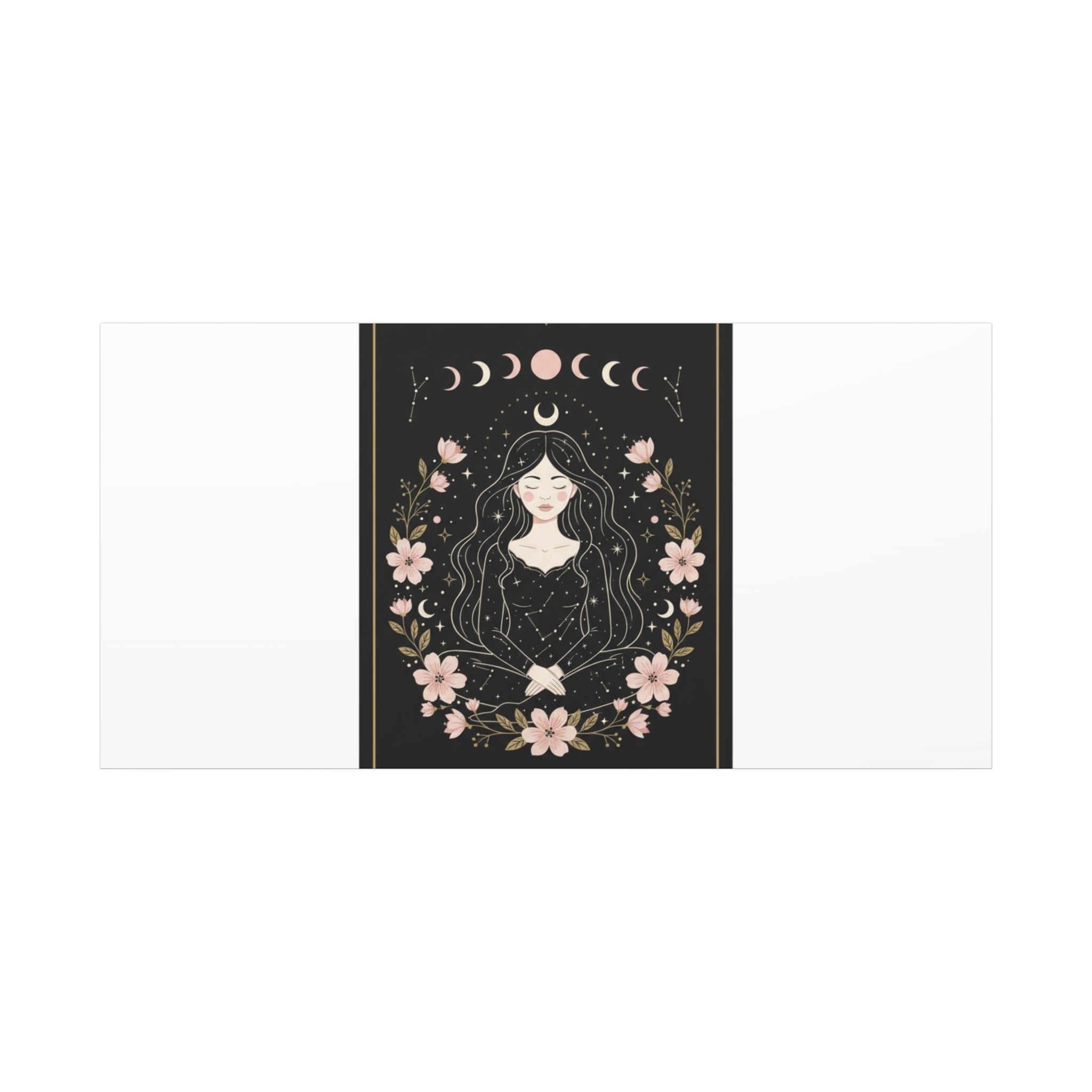 Celestial Tarot Line Art Canvas, modern tarot, celestial line art