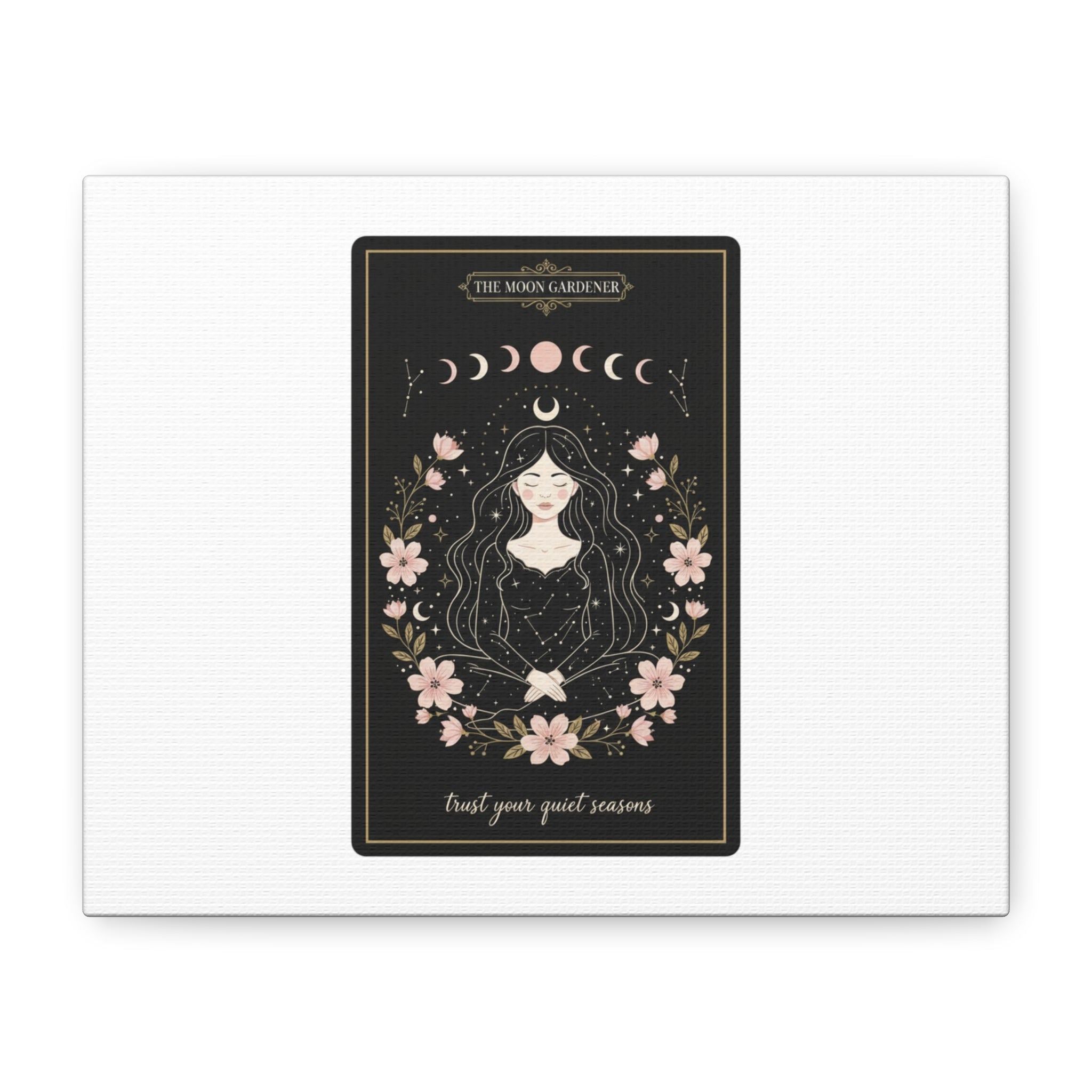 Celestial Tarot Line Art Canvas, modern tarot, celestial line art