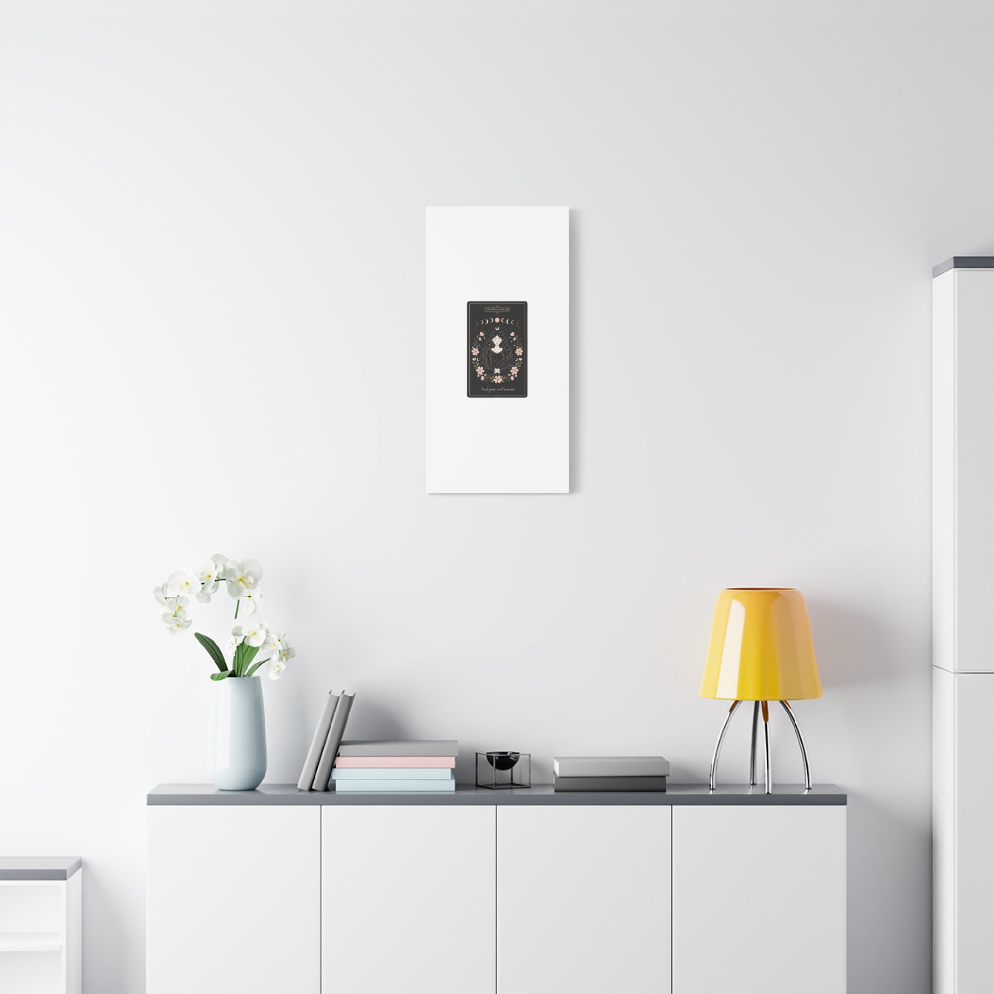 Celestial Tarot Line Art Canvas, modern tarot, celestial line art
