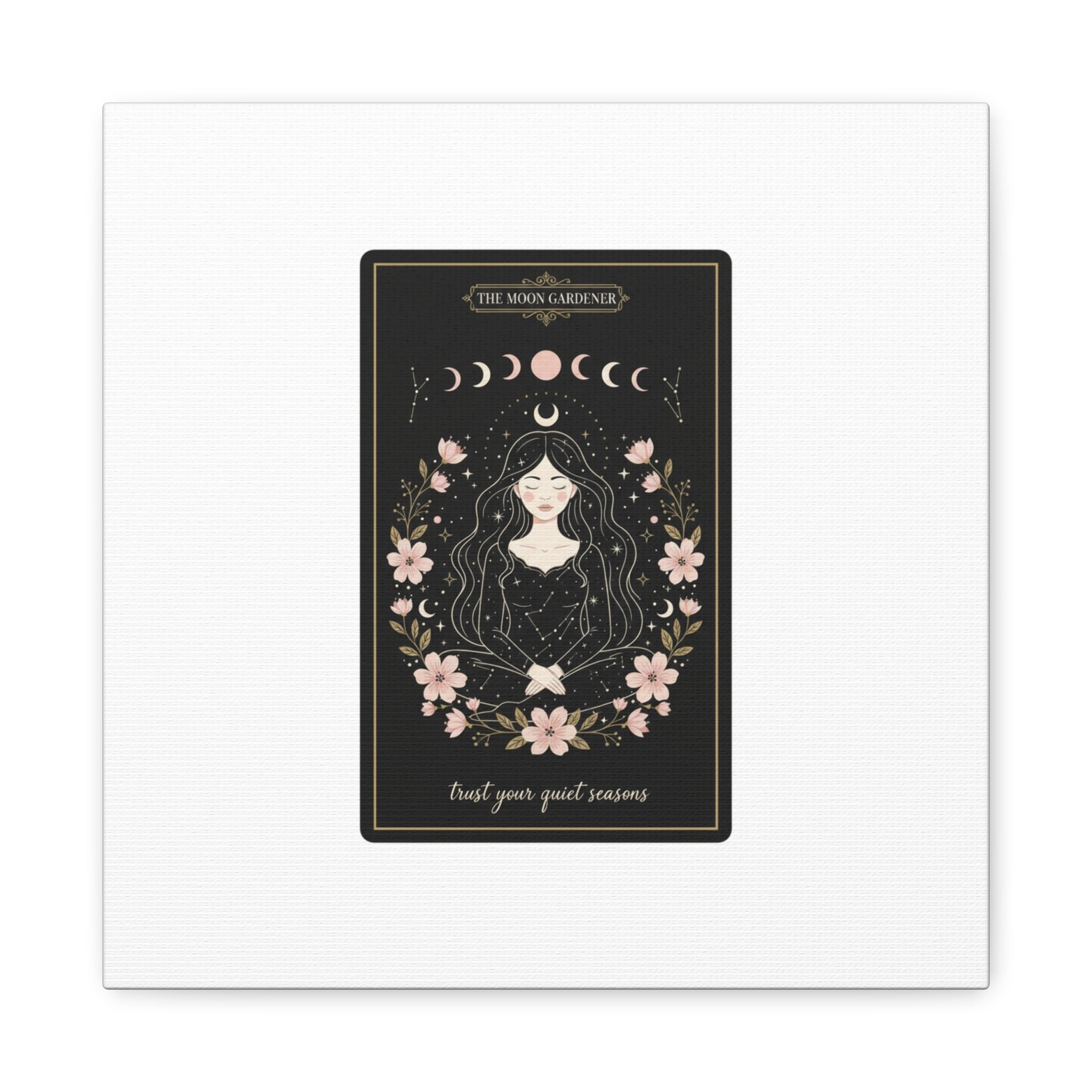Celestial Tarot Line Art Canvas, modern tarot, celestial line art