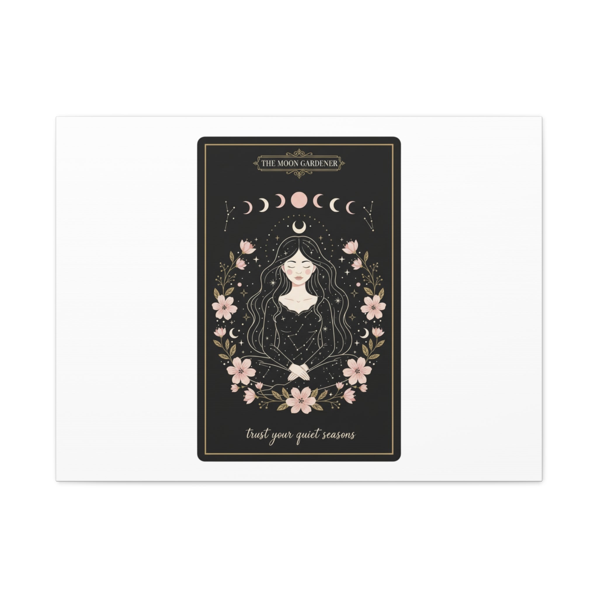Celestial Tarot Line Art Canvas, modern tarot, celestial line art