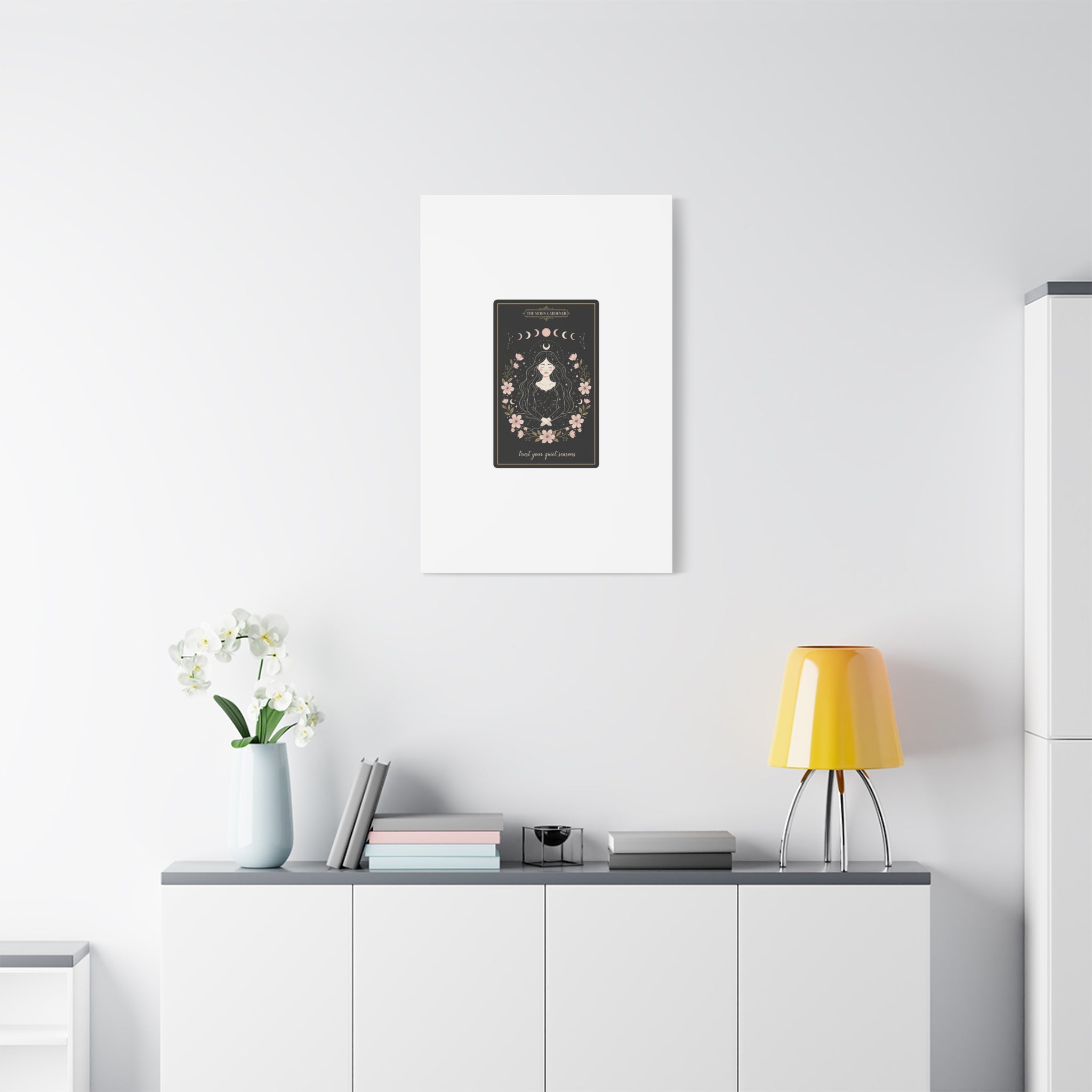 Celestial Tarot Line Art Canvas, modern tarot, celestial line art