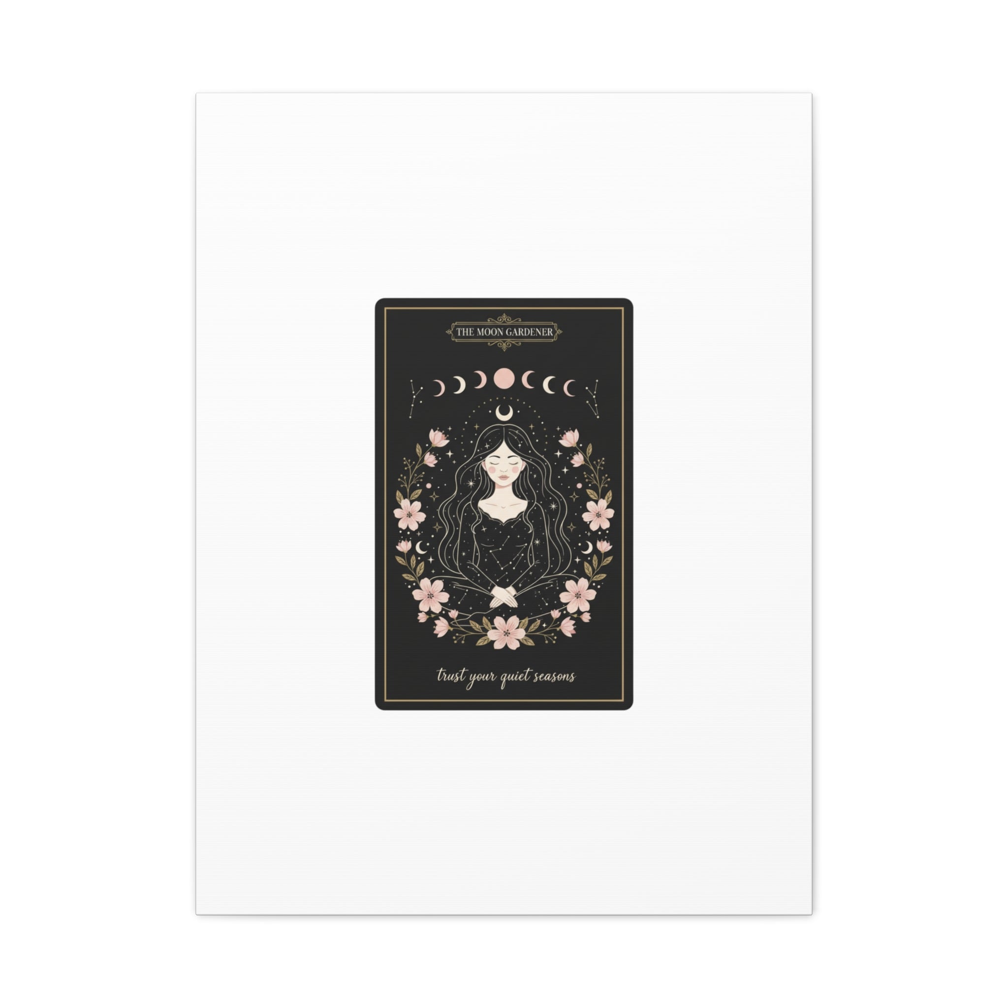 Celestial Tarot Line Art Canvas, modern tarot, celestial line art