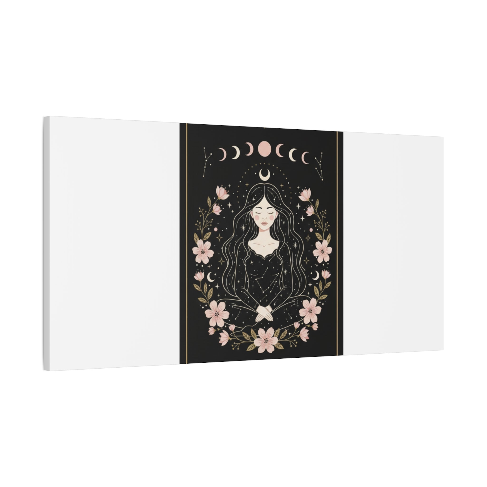 Celestial Tarot Line Art Canvas, modern tarot, celestial line art