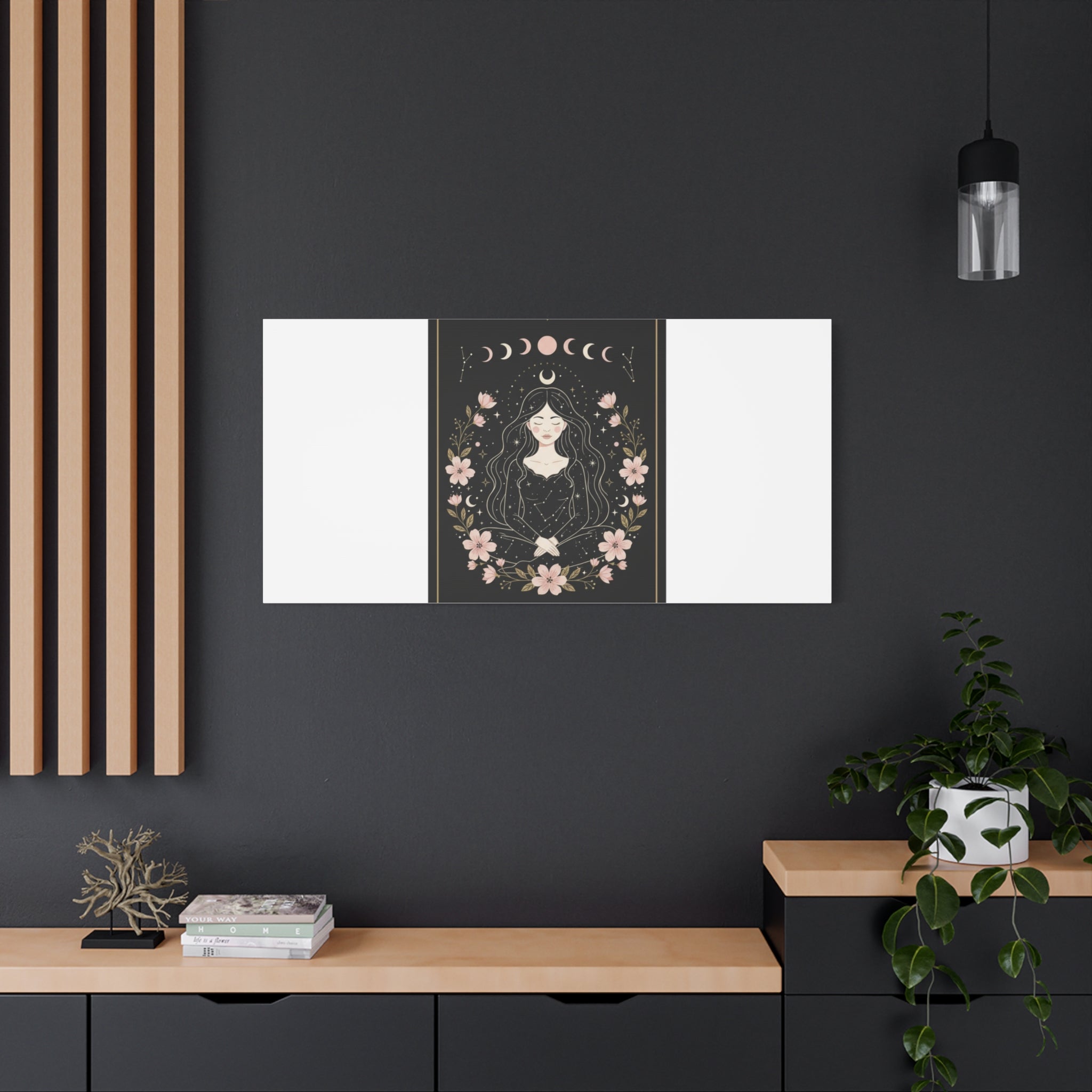 Celestial Tarot Line Art Canvas, modern tarot, celestial line art