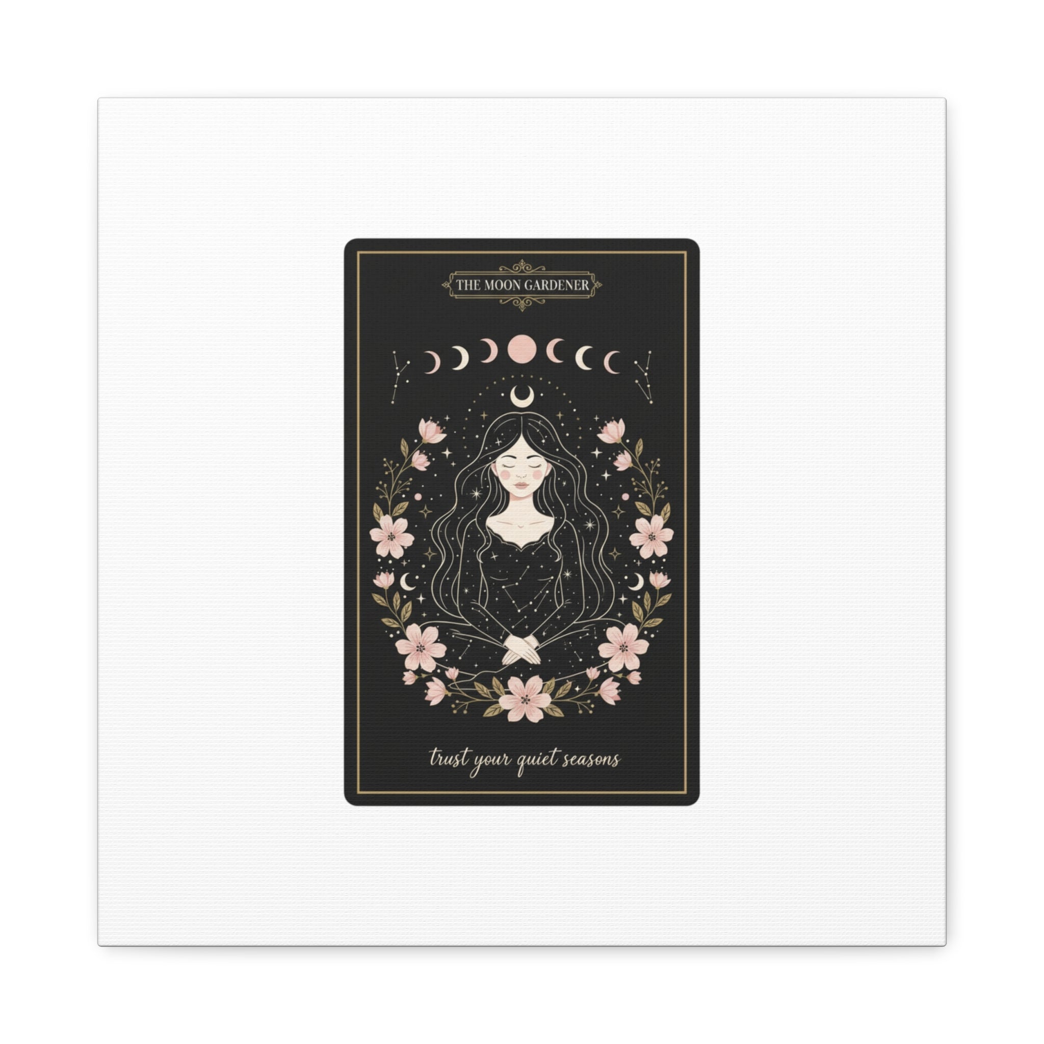 Celestial Tarot Line Art Canvas, modern tarot, celestial line art