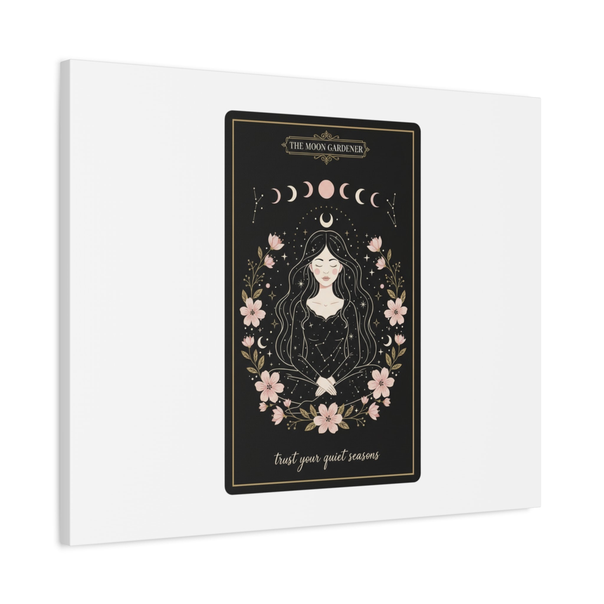 Celestial Tarot Line Art Canvas, modern tarot, celestial line art