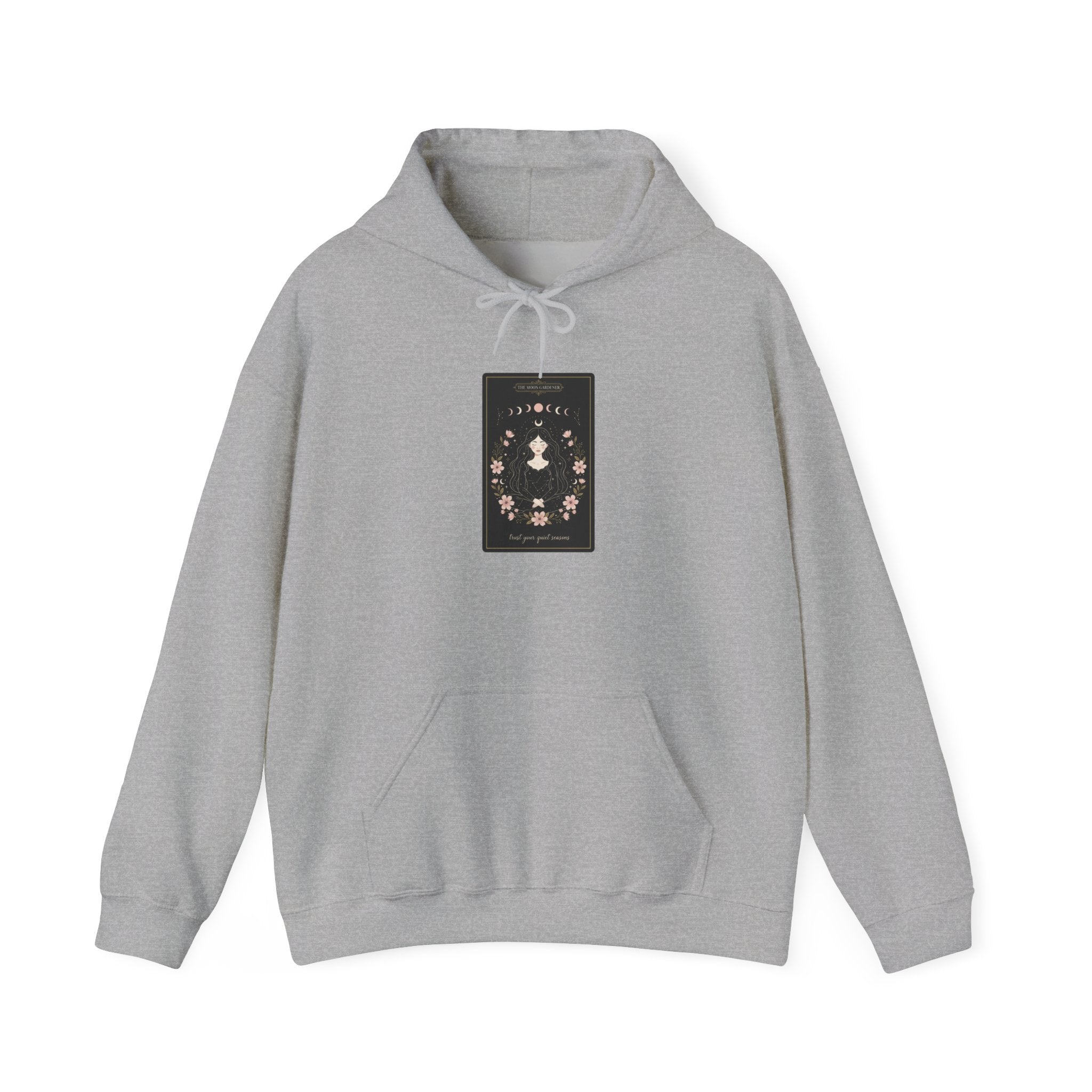 Celestial Line Art Tarot Card Hoodie | modern tarot, boho mystic
