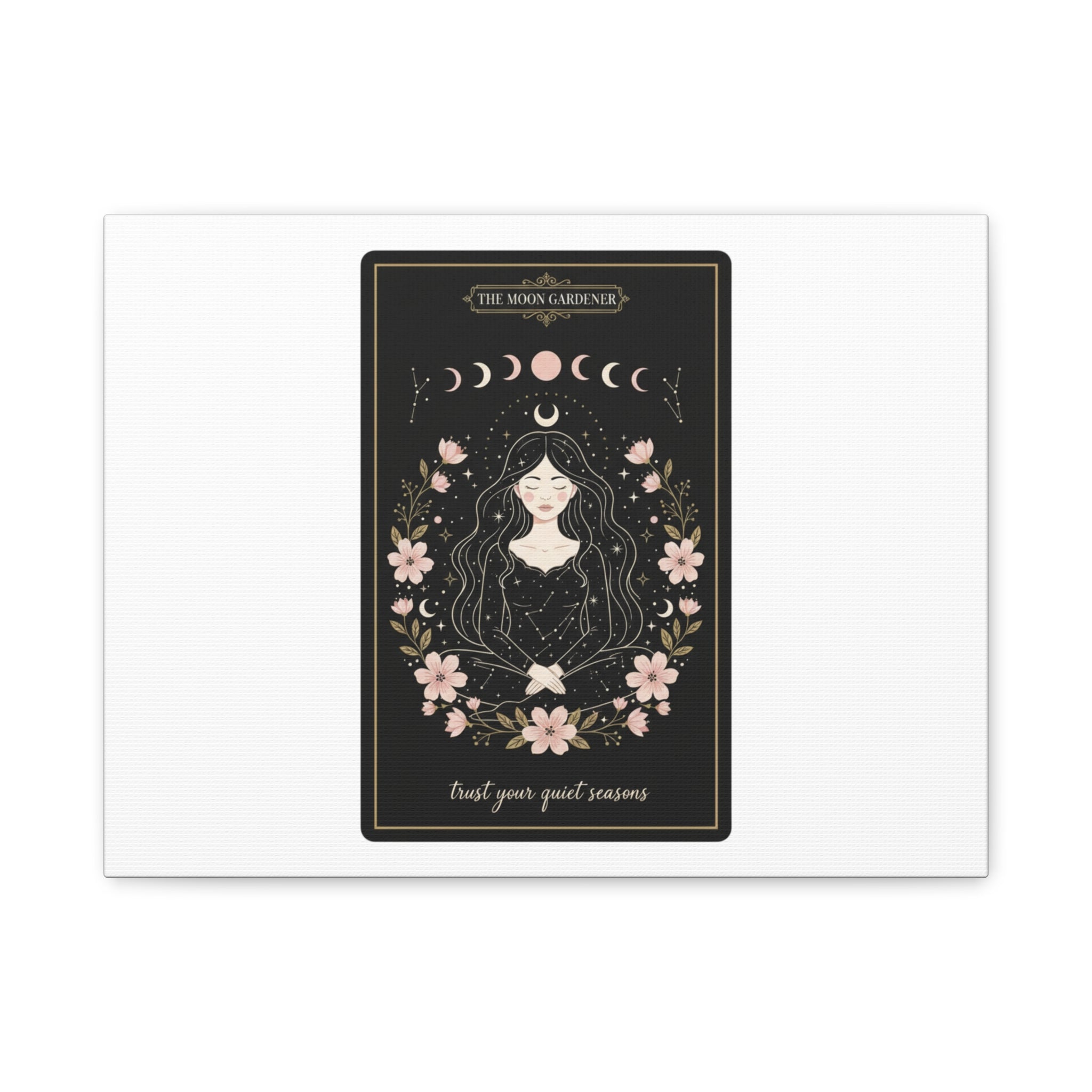 Celestial Tarot Line Art Canvas, modern tarot, celestial line art