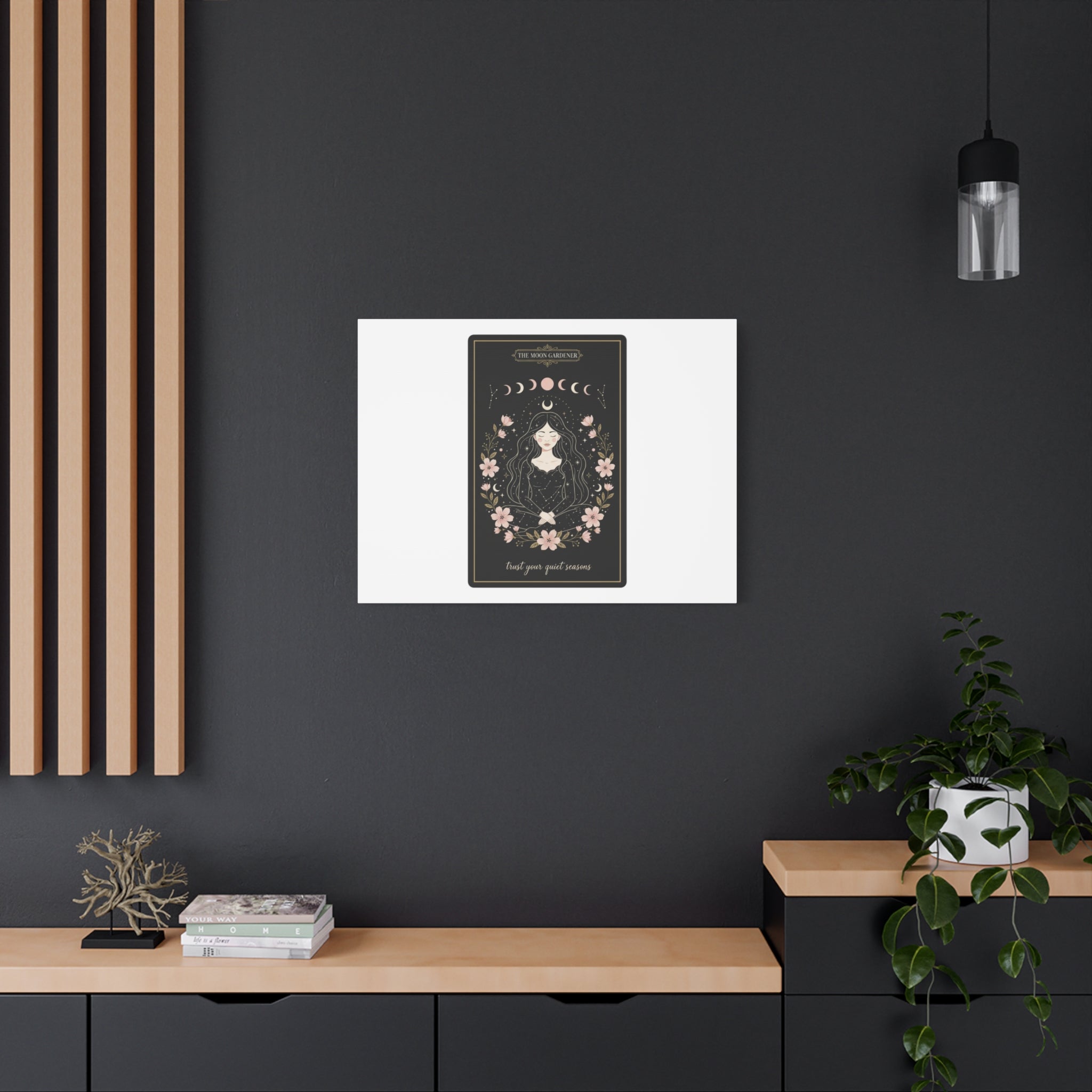 Celestial Tarot Line Art Canvas, modern tarot, celestial line art