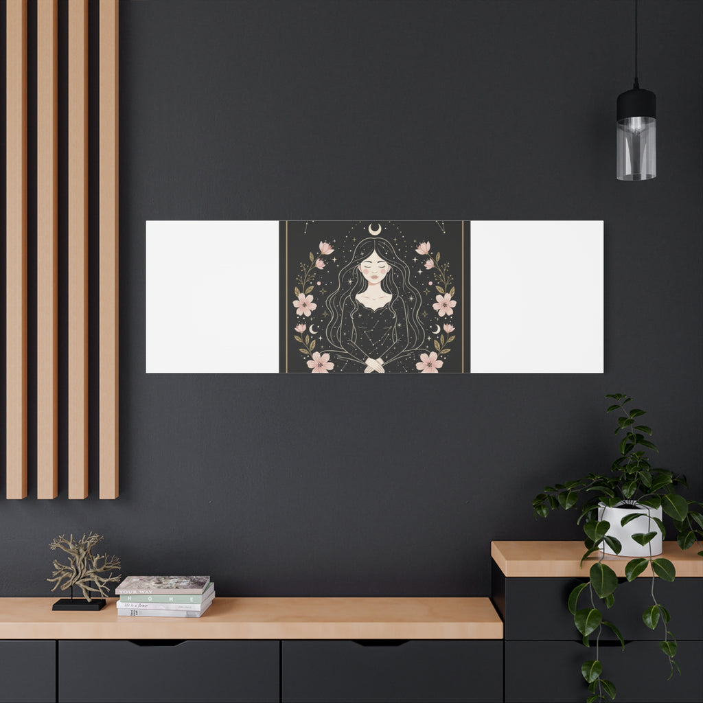 Celestial Tarot Line Art Canvas, modern tarot, celestial line art