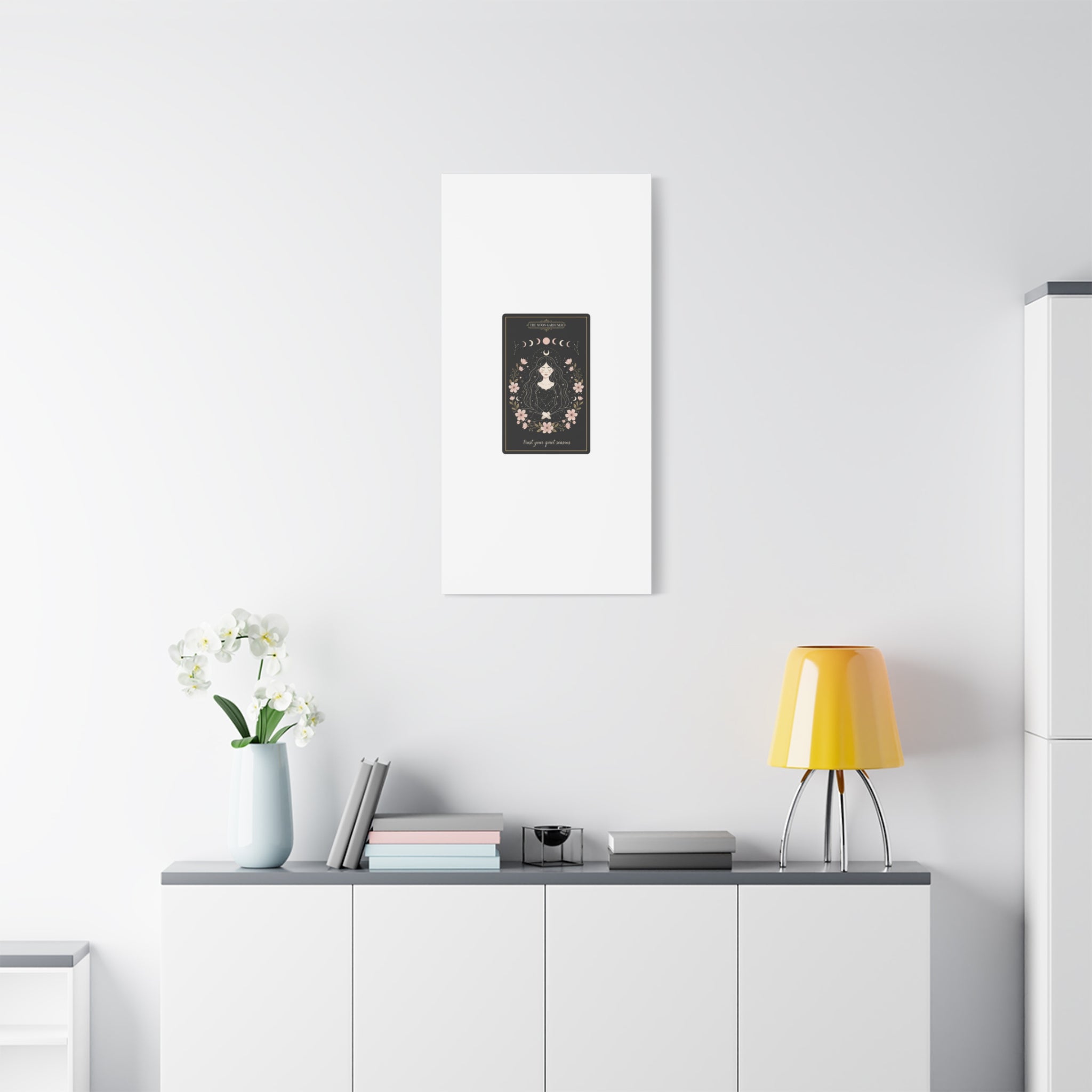 Celestial Tarot Line Art Canvas, modern tarot, celestial line art
