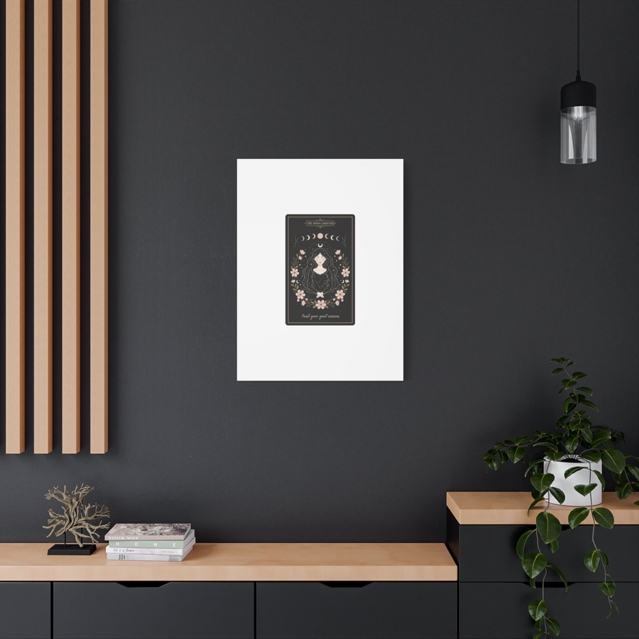 Celestial Tarot Line Art Canvas, modern tarot, celestial line art