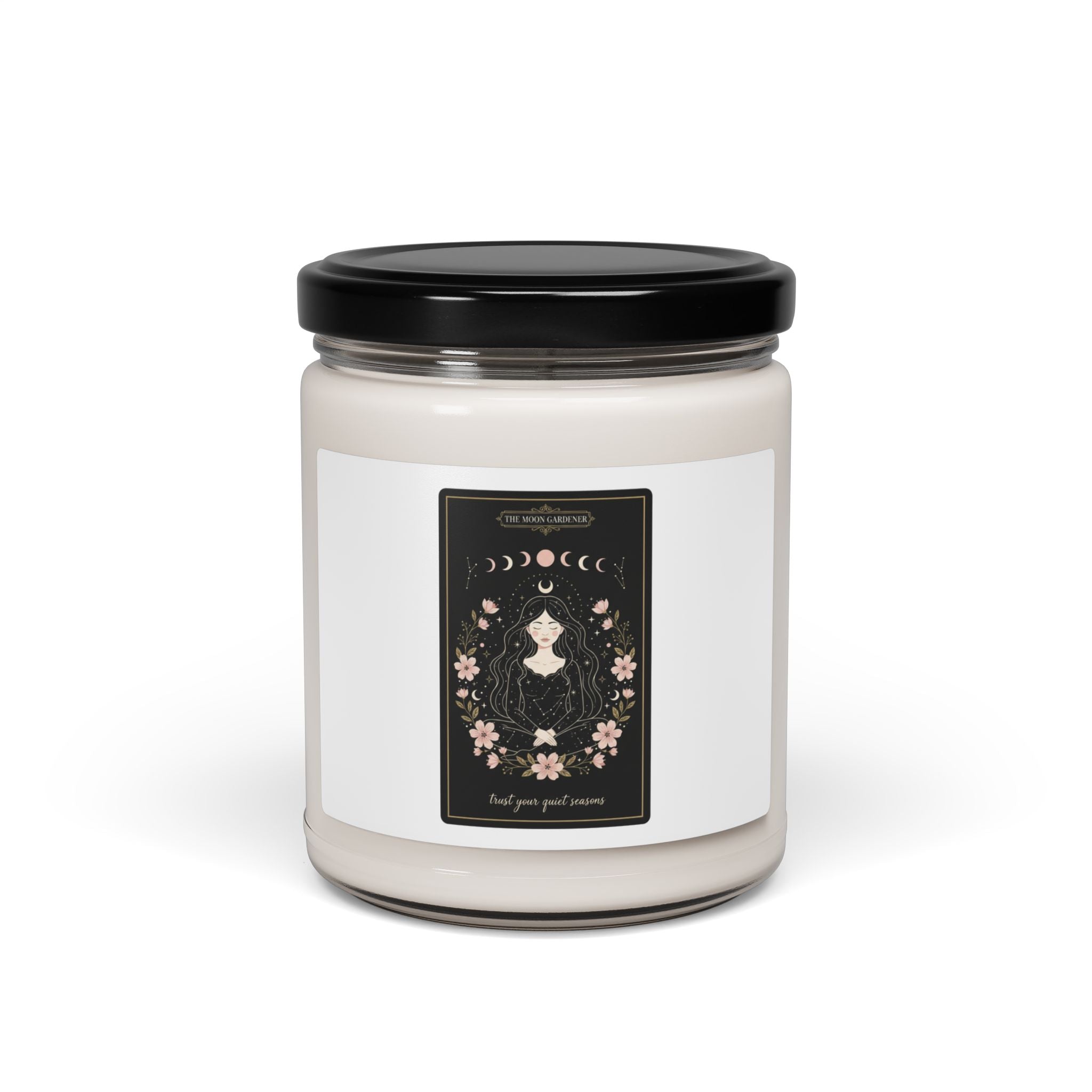 Celestial Line Art Soy Candle, modern tarot | zodiac minimalist