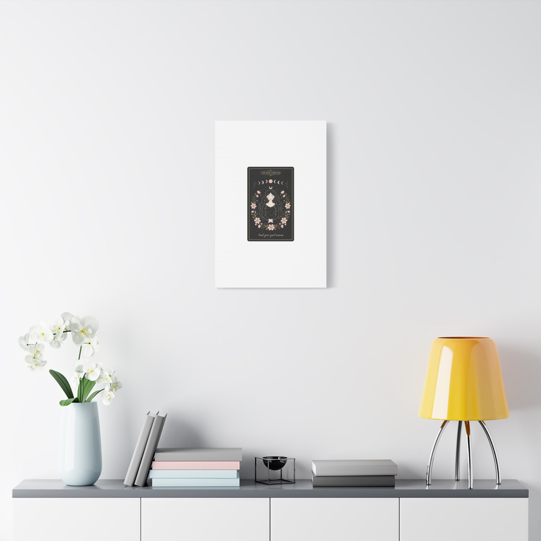 Celestial Tarot Line Art Canvas, modern tarot, celestial line art