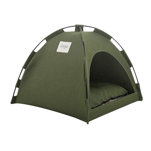 Pet Cooling Cat & Dog Tent — Foldable Shade Tent with Chill Mat