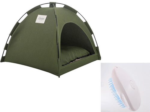 Pet Cooling Cat & Dog Tent — Foldable Shade Tent with Chill Mat